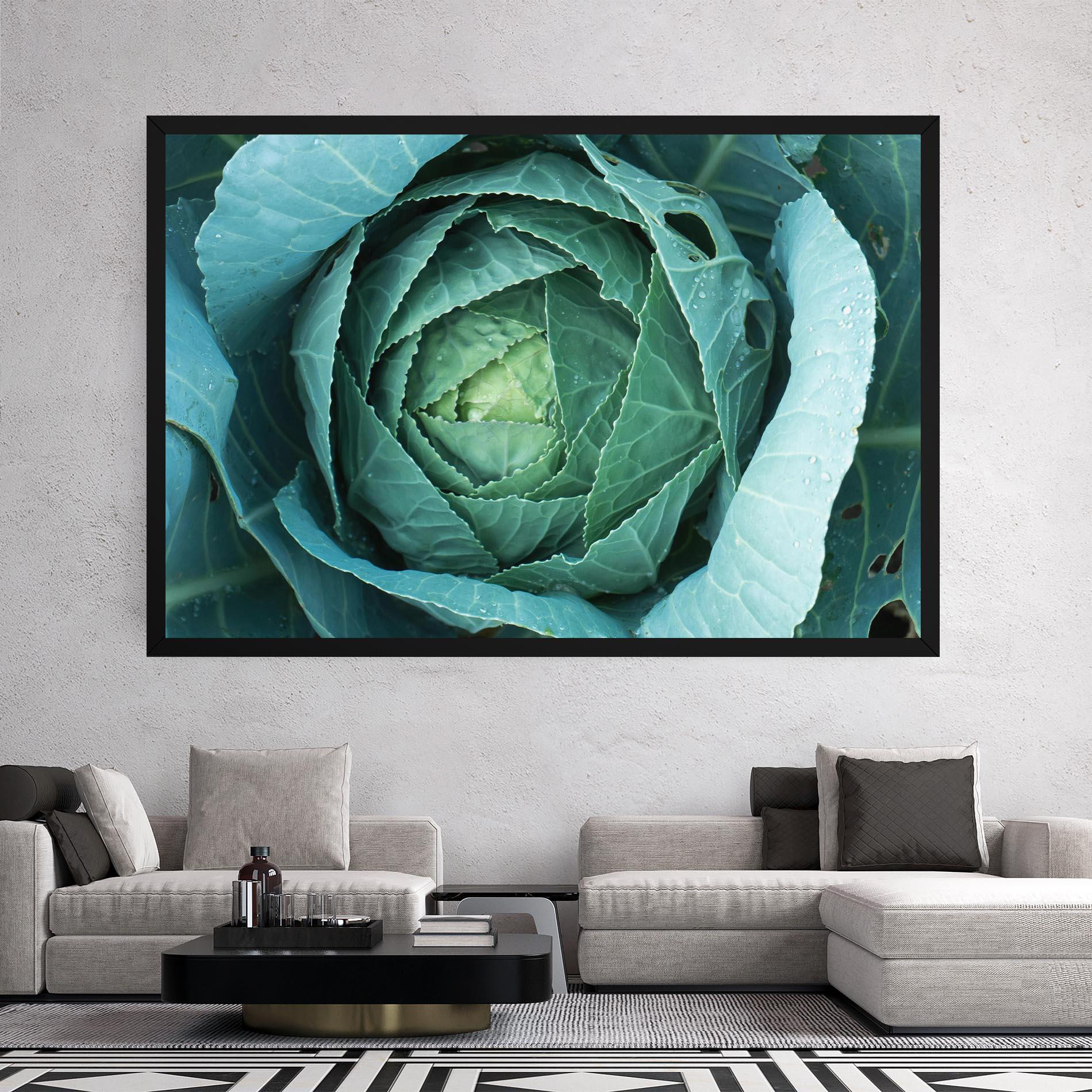 Obraz na Płótnie Blue Lettuce mockup 2