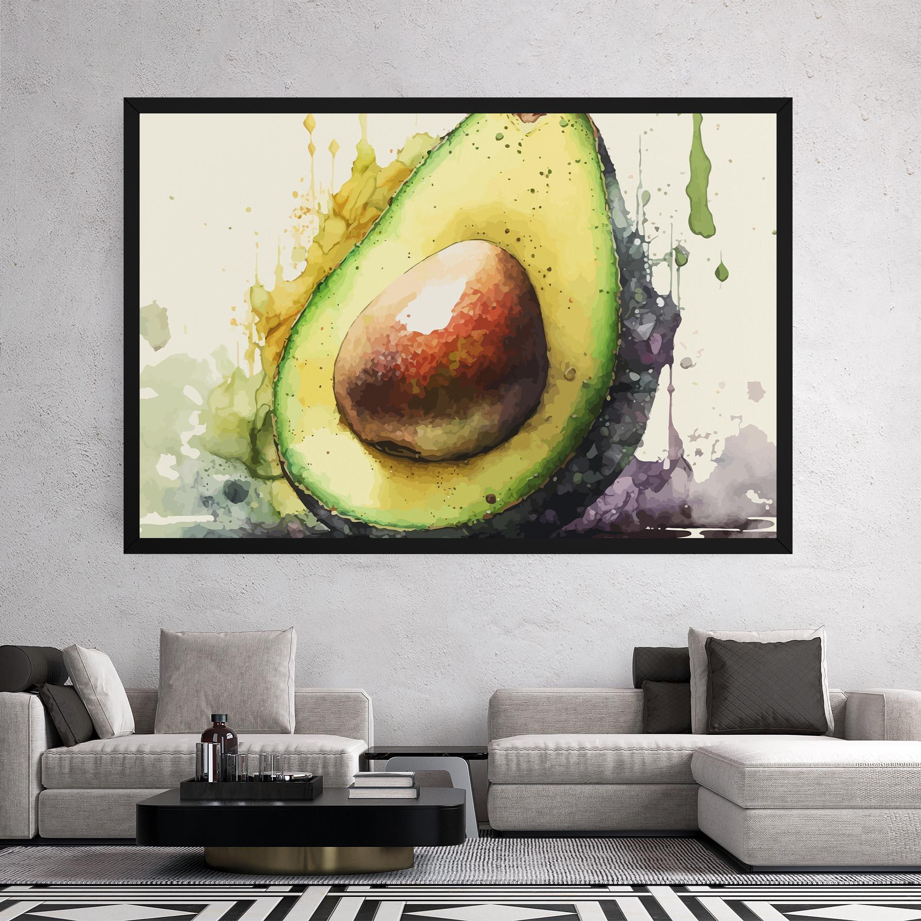 Obraz na Płótnie Green Avocado Art mockup 2