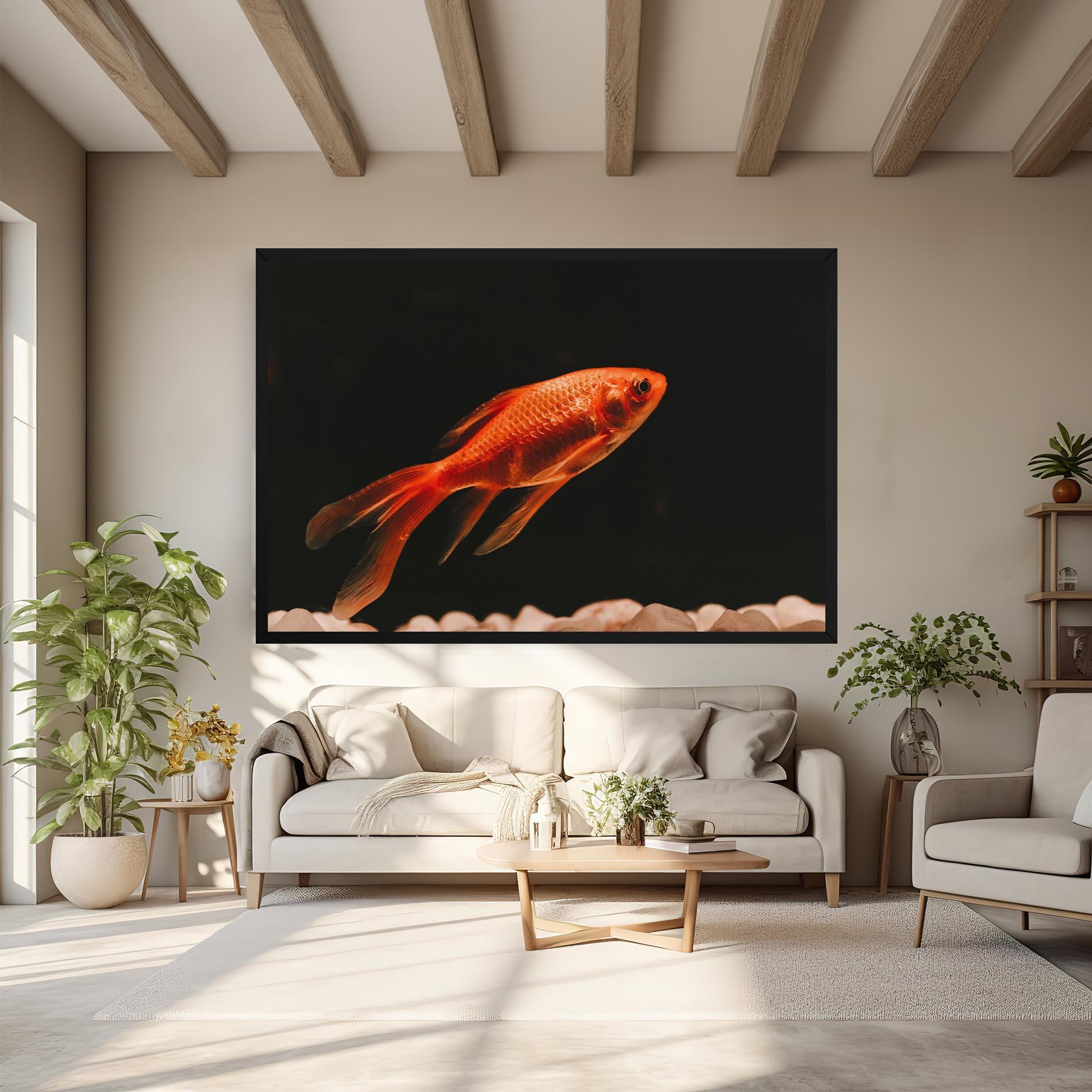 Obraz na Płótnie Small Orange Fish mockup 6