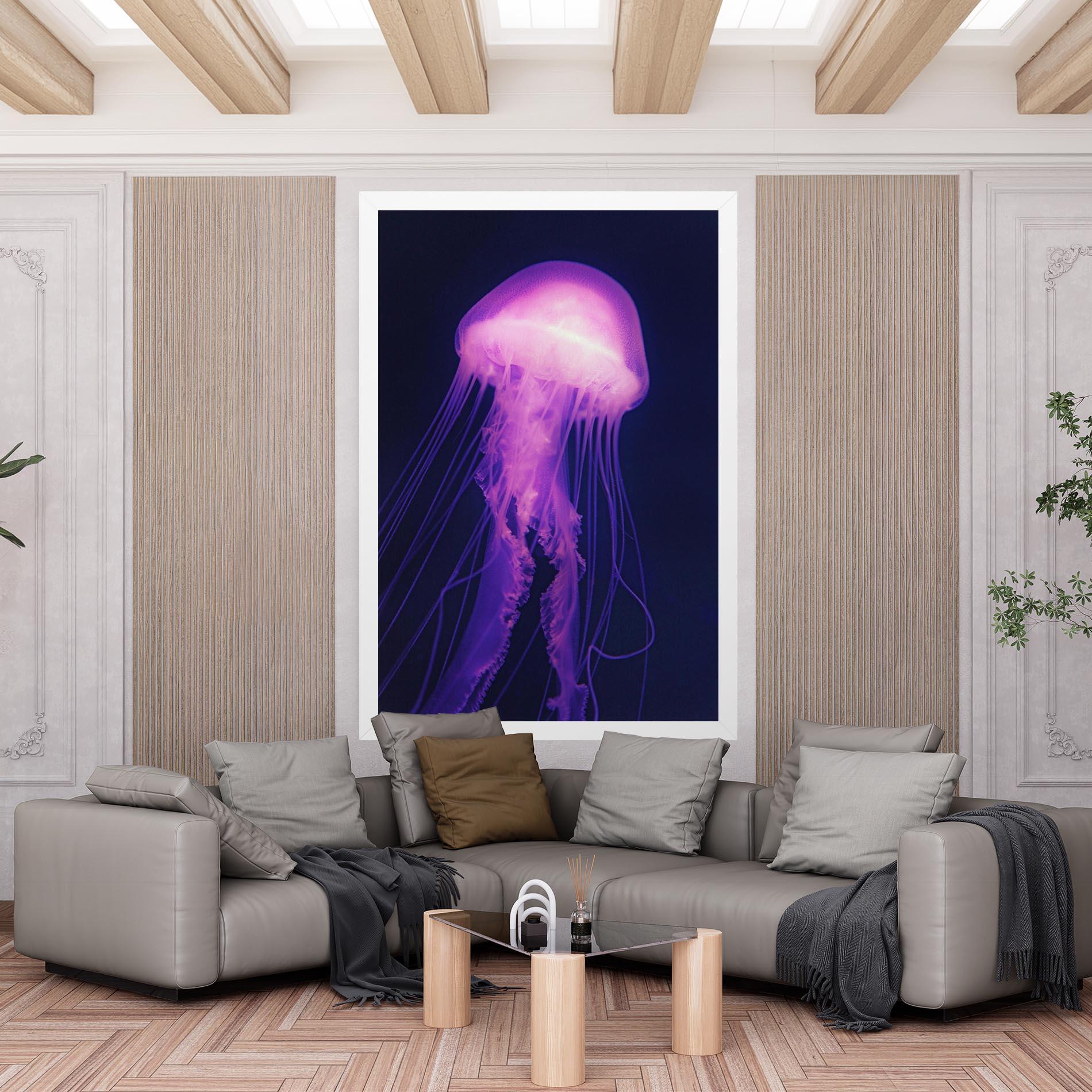 Obraz na Płótnie Light Purple Jellyfish mockup 6