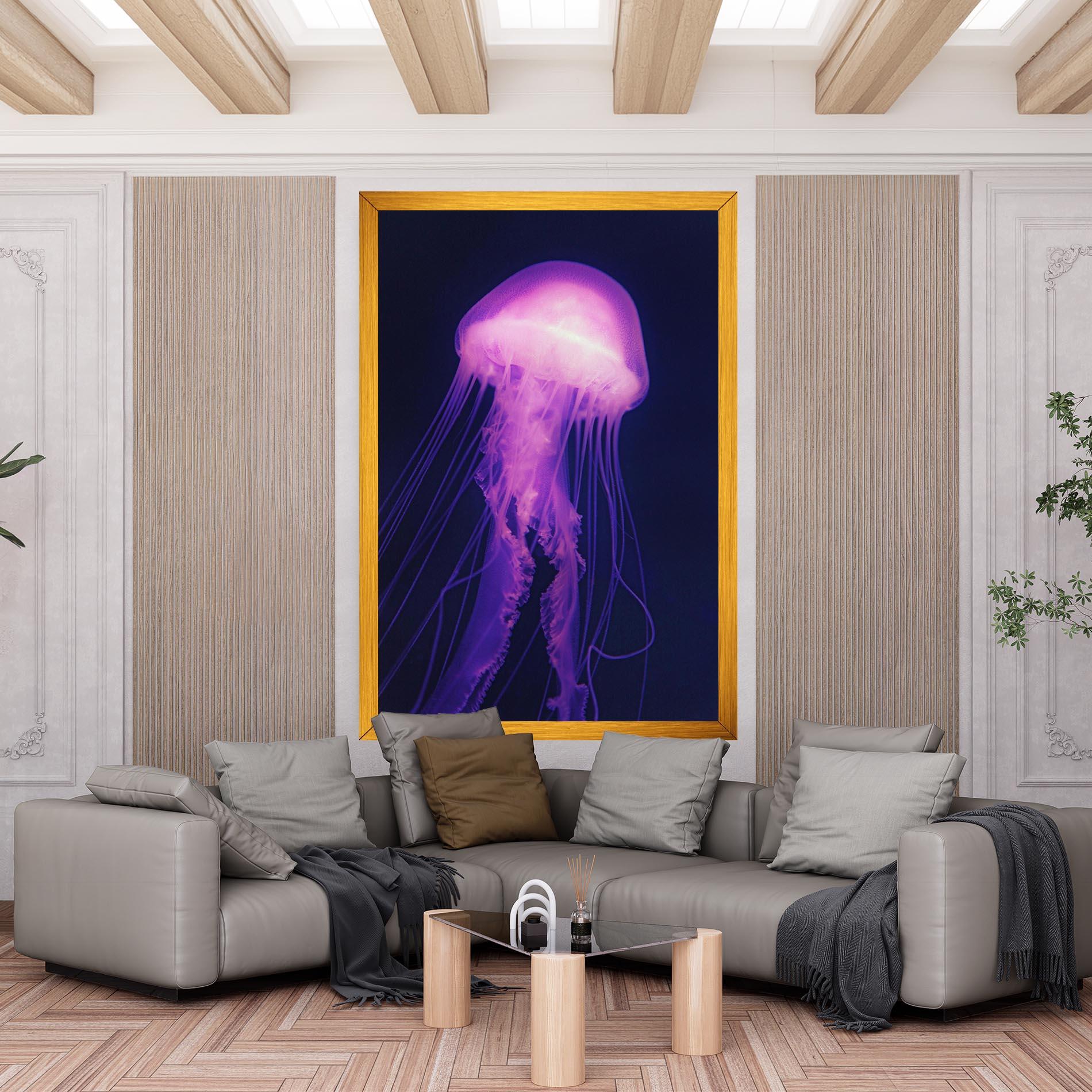 Obraz na Płótnie Light Purple Jellyfish mockup 6