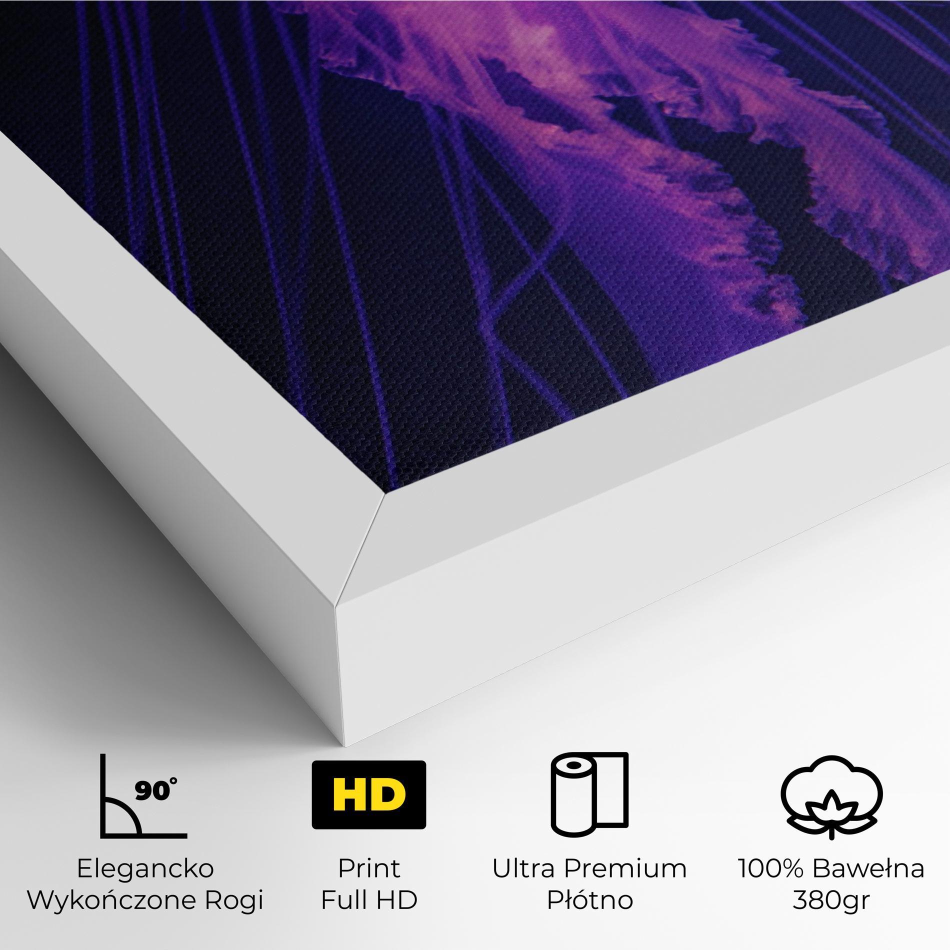 Obraz na Płótnie Light Purple Jellyfish mockup 4