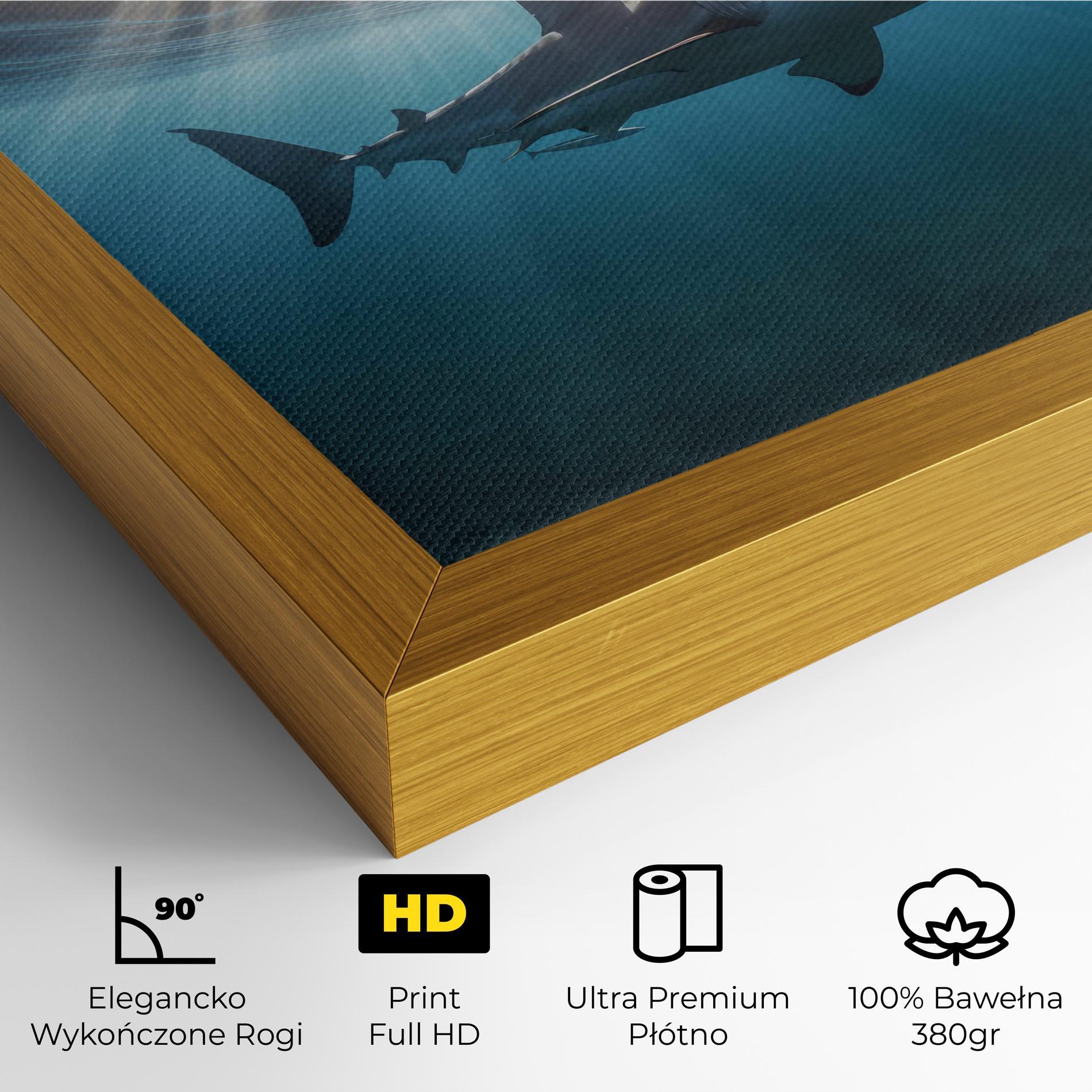 Obraz na Płótnie Big Shark mockup 4