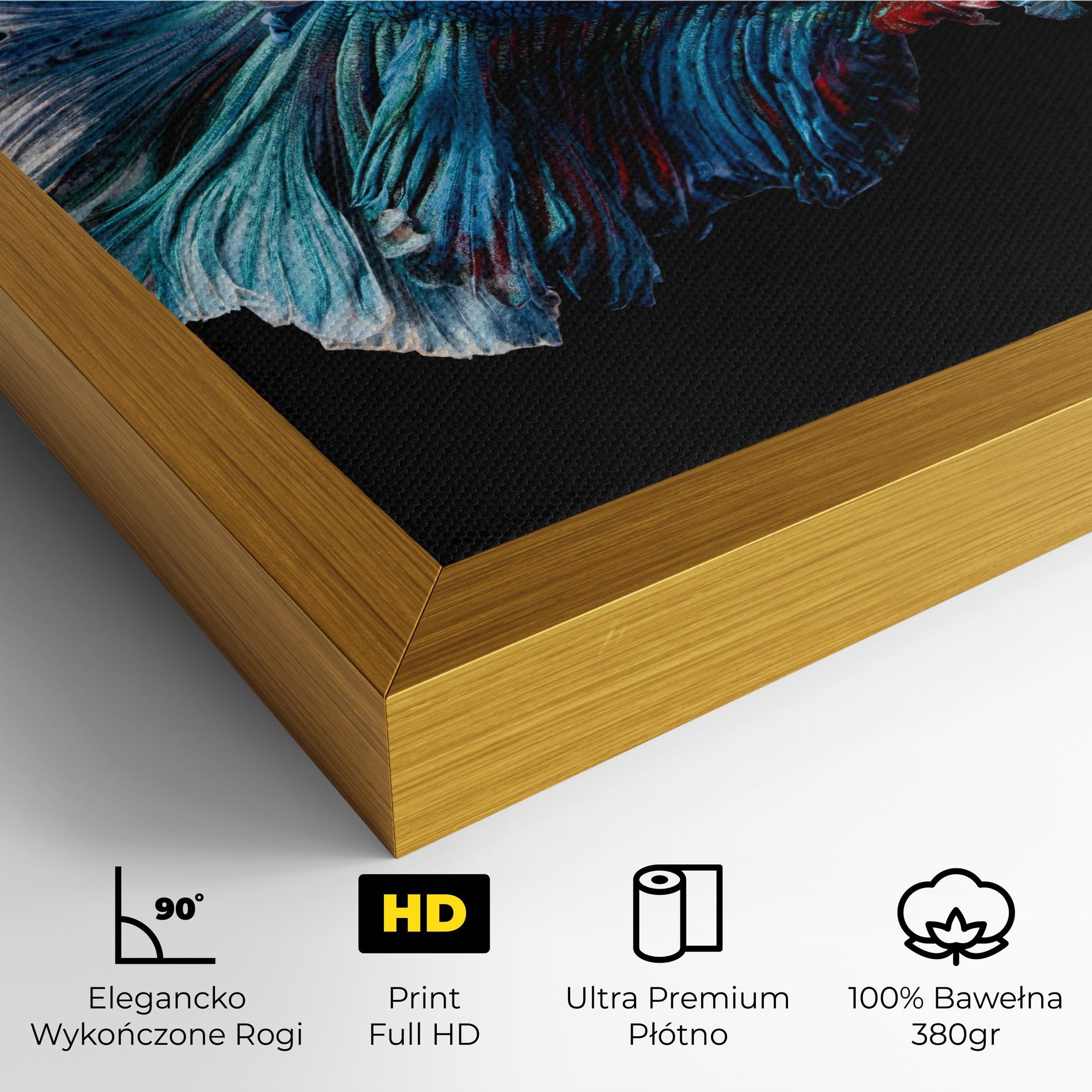 Obraz na Płótnie Blue Betta mockup 4