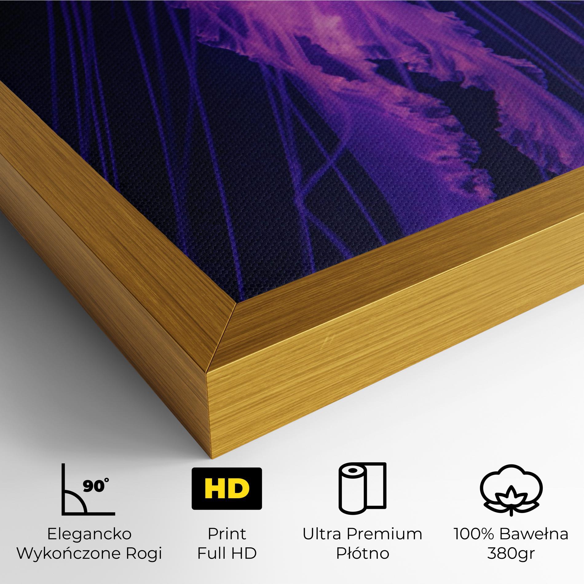 Obraz na Płótnie Light Purple Jellyfish mockup 4