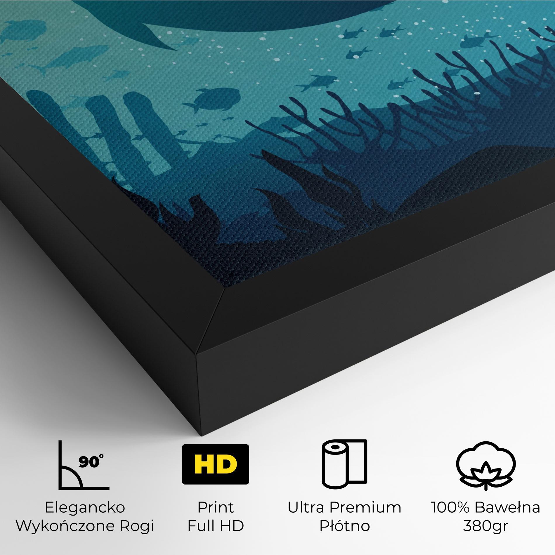 Obraz na Płótnie Blue Ocean mockup 4