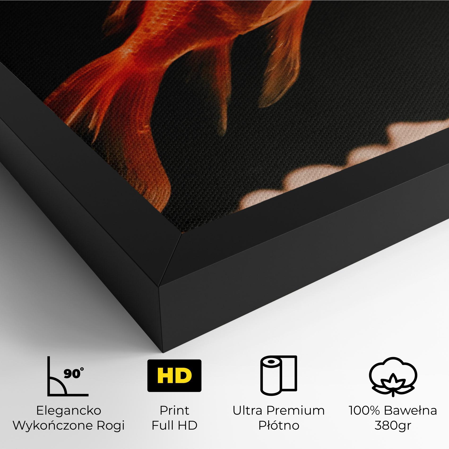 Obraz na Płótnie Small Orange Fish mockup 4