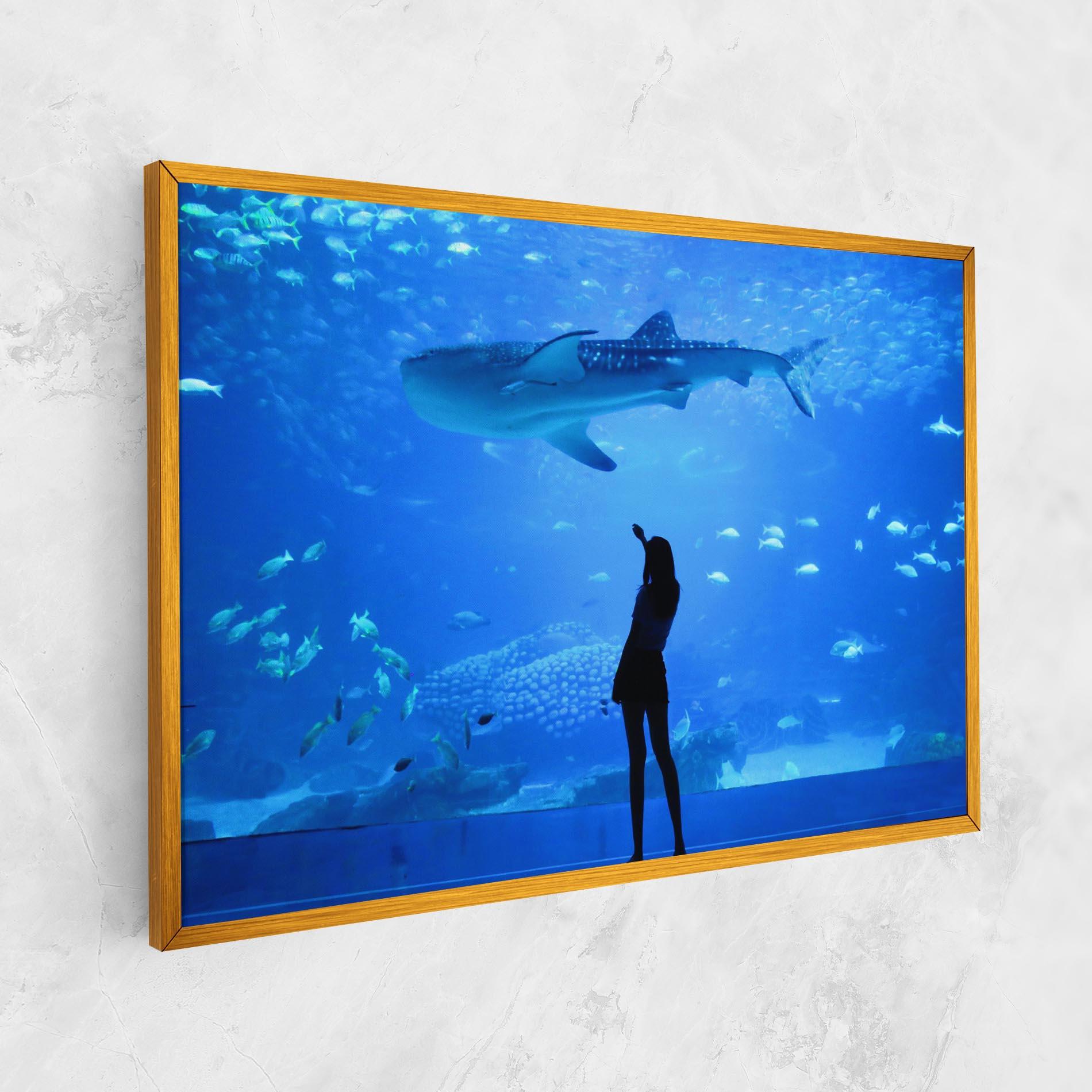 Obraz na Płótnie Aquarium Girl mockup 1