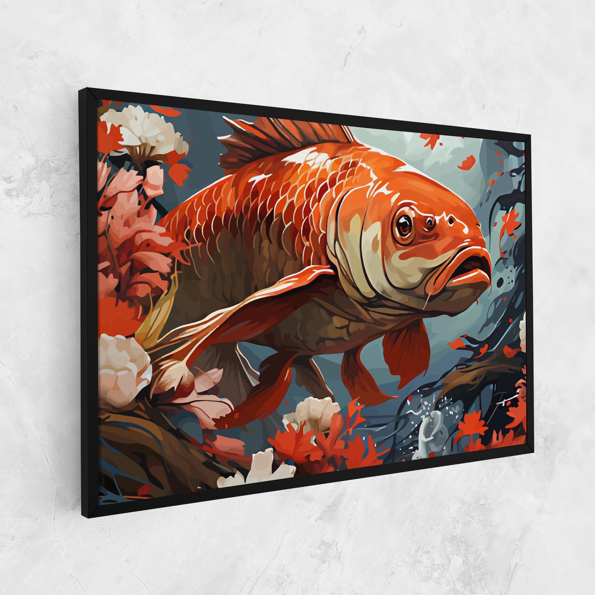 Obraz na Płótnie Orange Koi mockup 1