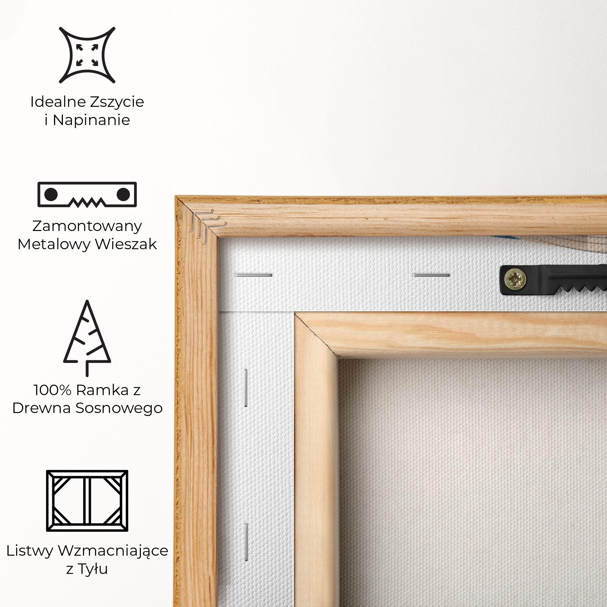 Obraz na Płótnie Grey Orange Koi mockup 5