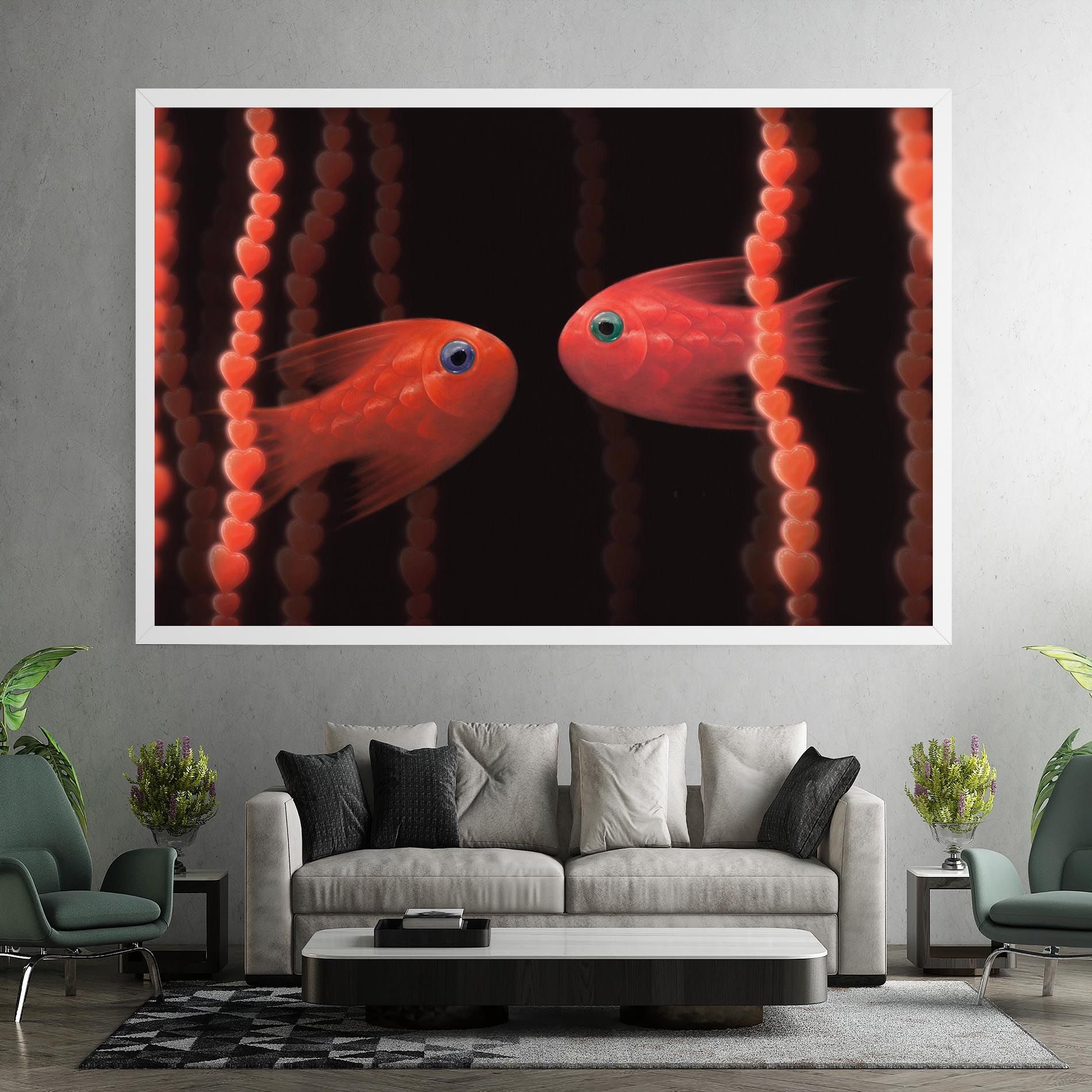 Orange Fish Heart mockup 7