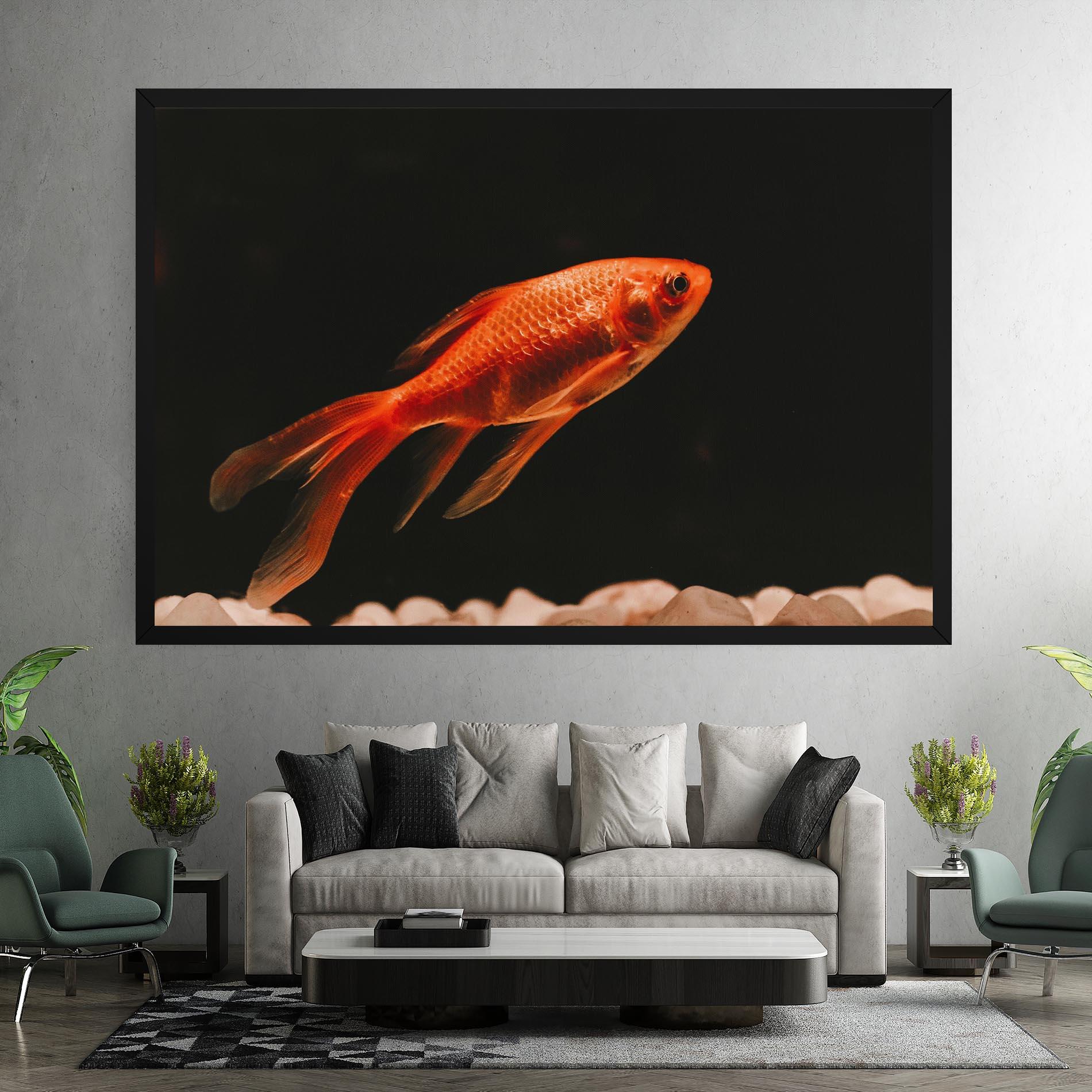 Obraz na Płótnie Small Orange Fish mockup 7
