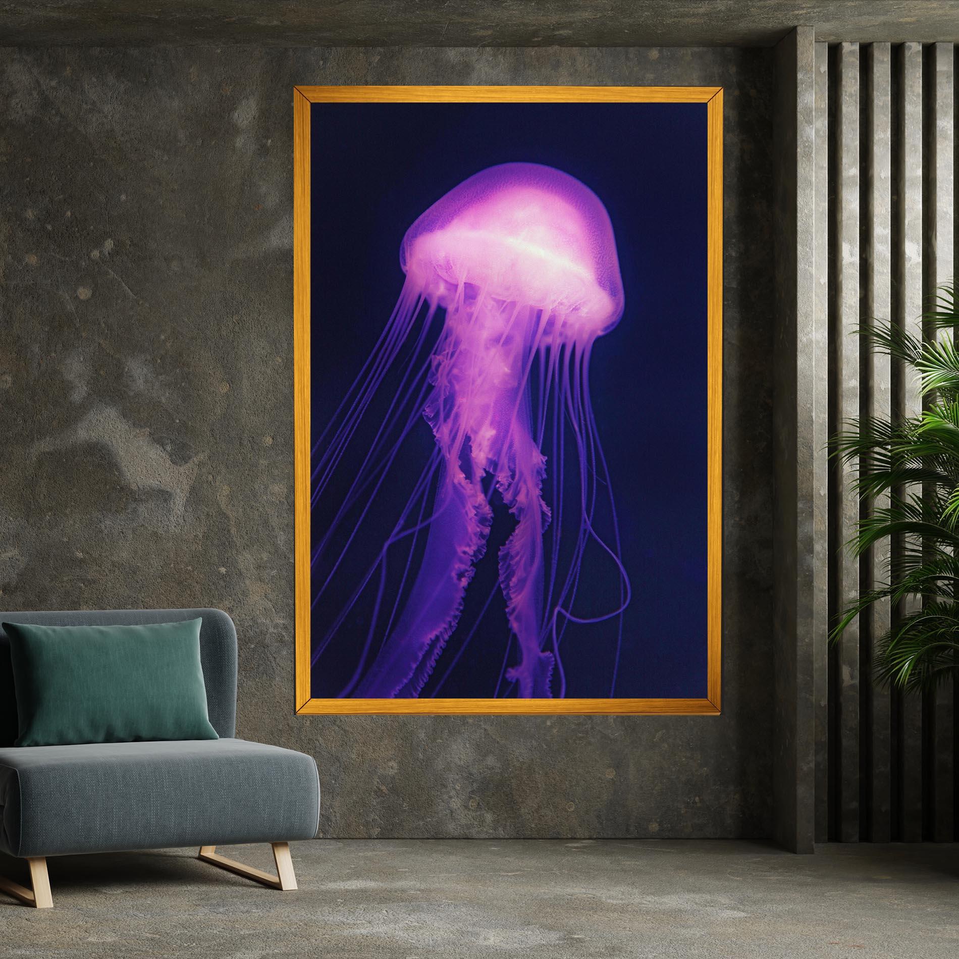 Obraz na Płótnie Light Purple Jellyfish mockup 7