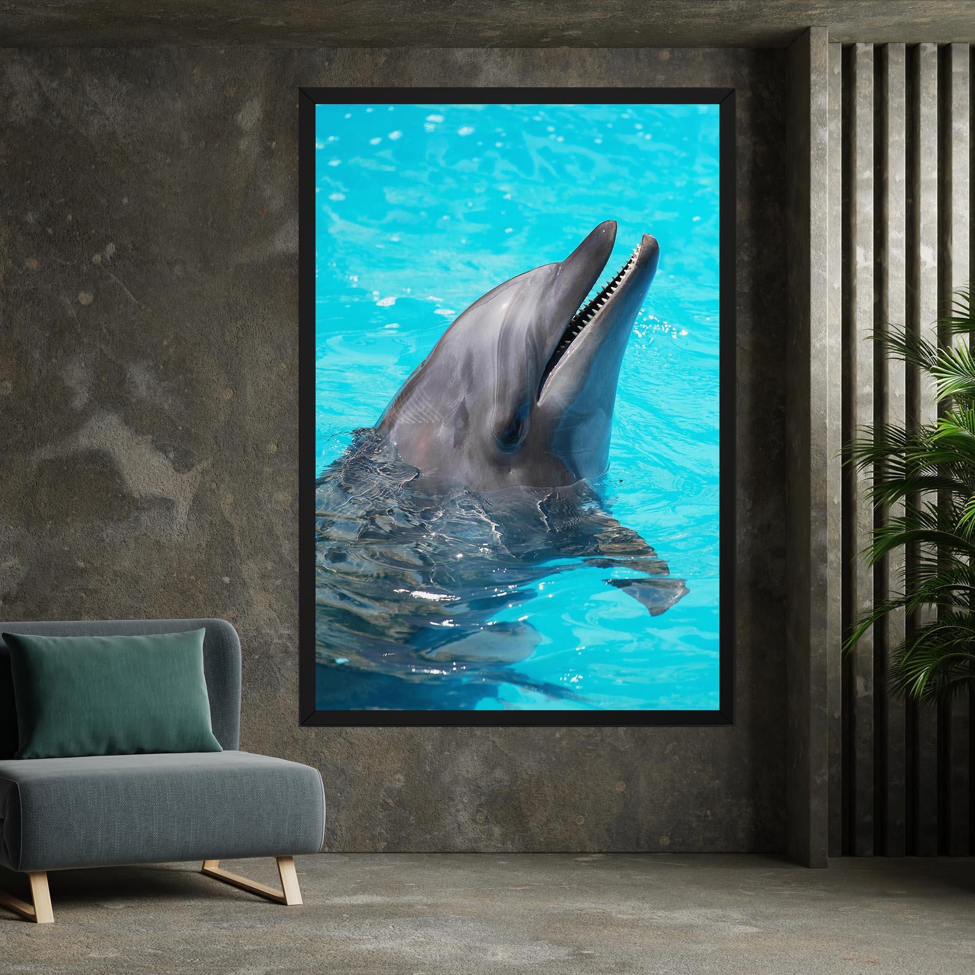 Obraz na Płótnie Trained Dolphin mockup 7