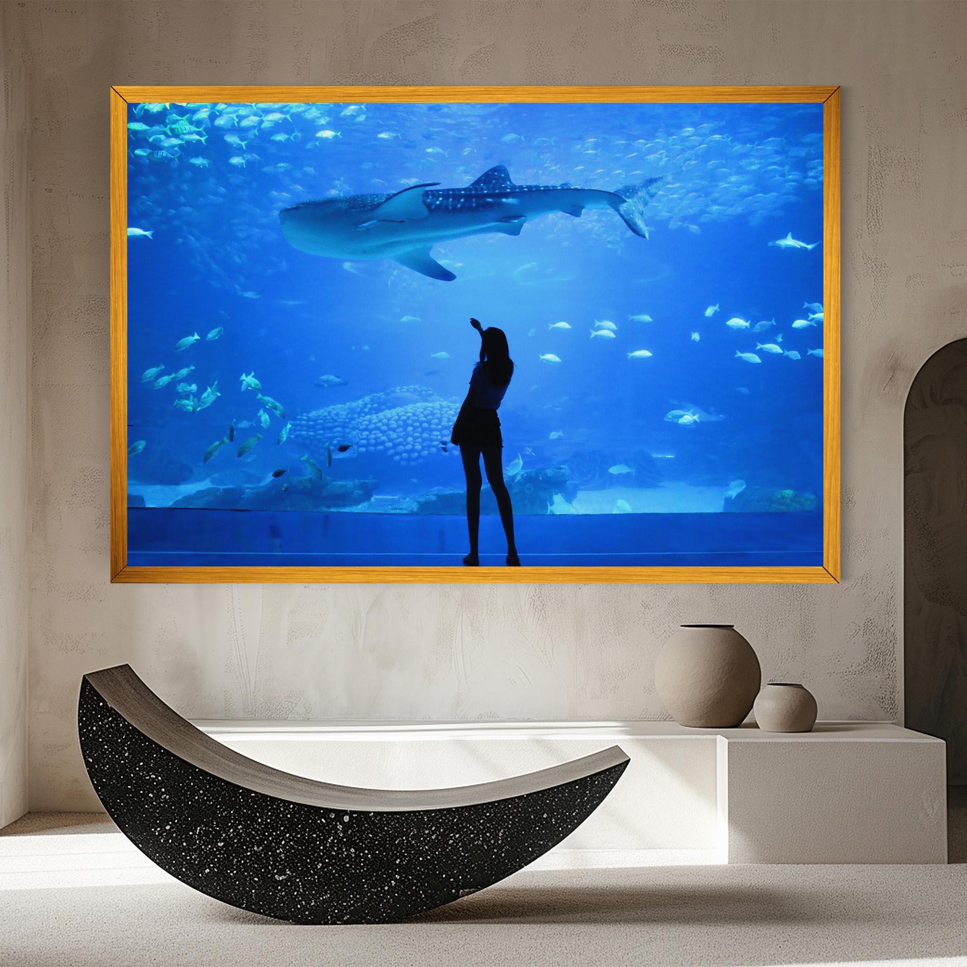 Obraz na Płótnie Aquarium Girl mockup 8