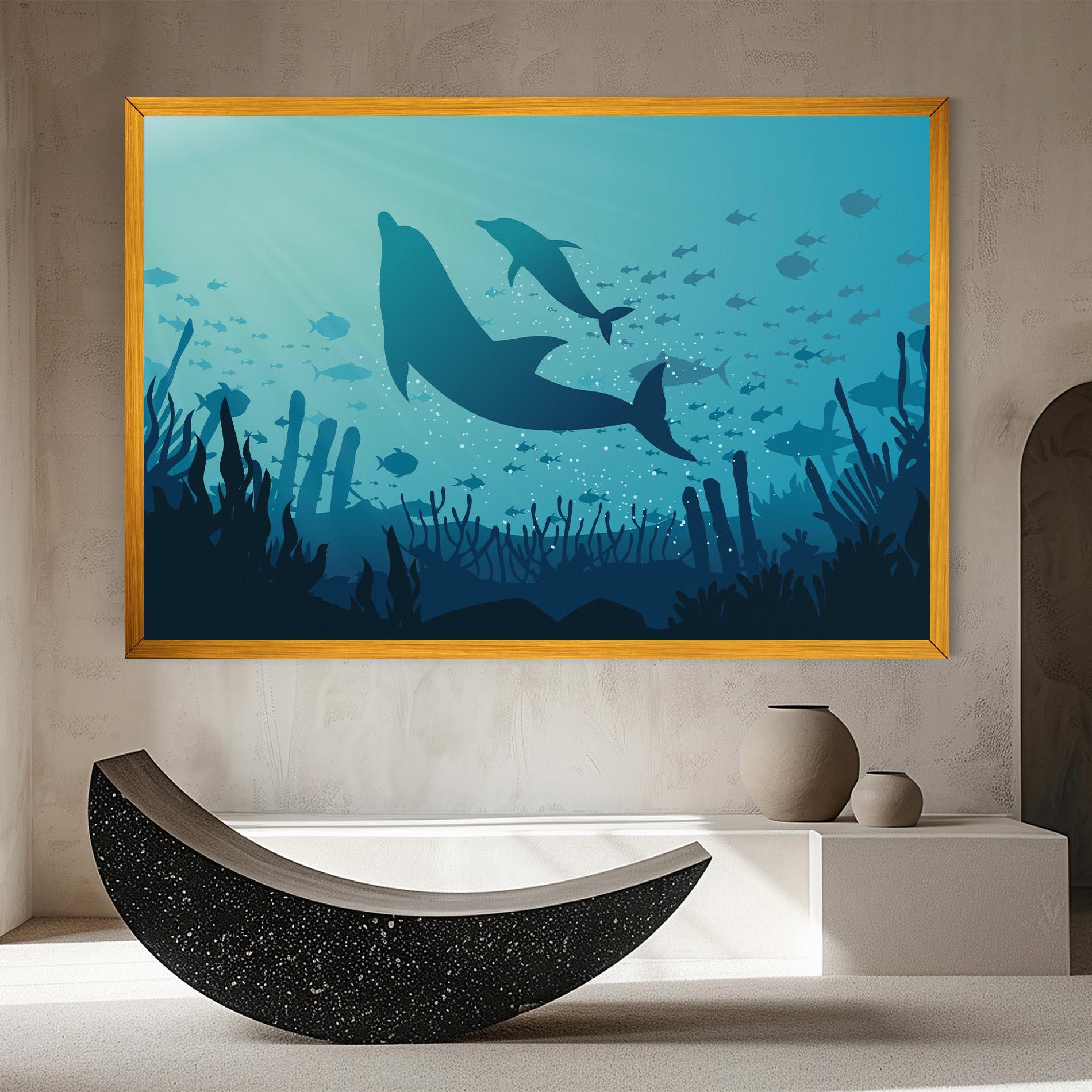 Obraz na Płótnie Blue Ocean mockup 8