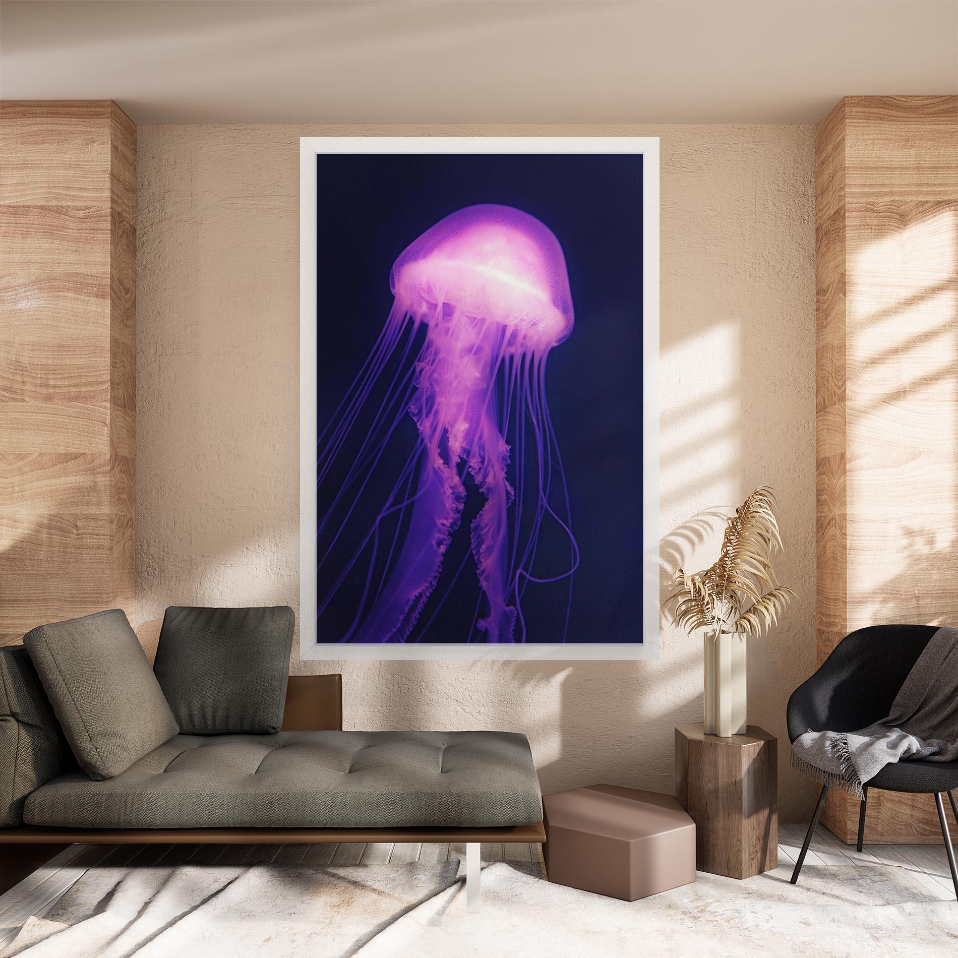 Obraz na Płótnie Light Purple Jellyfish mockup 8