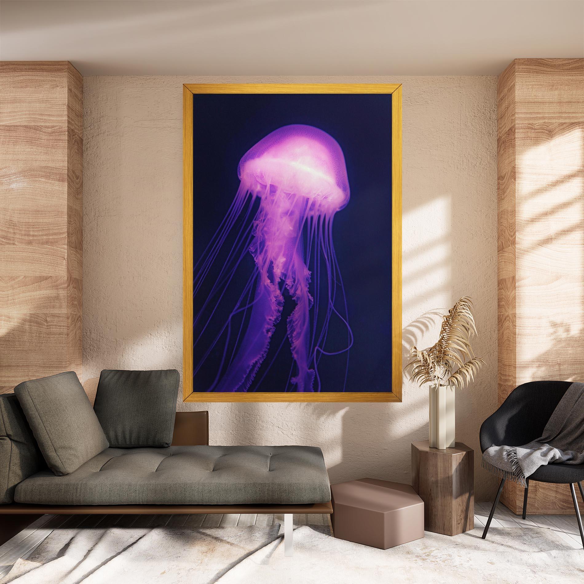 Obraz na Płótnie Light Purple Jellyfish mockup 8