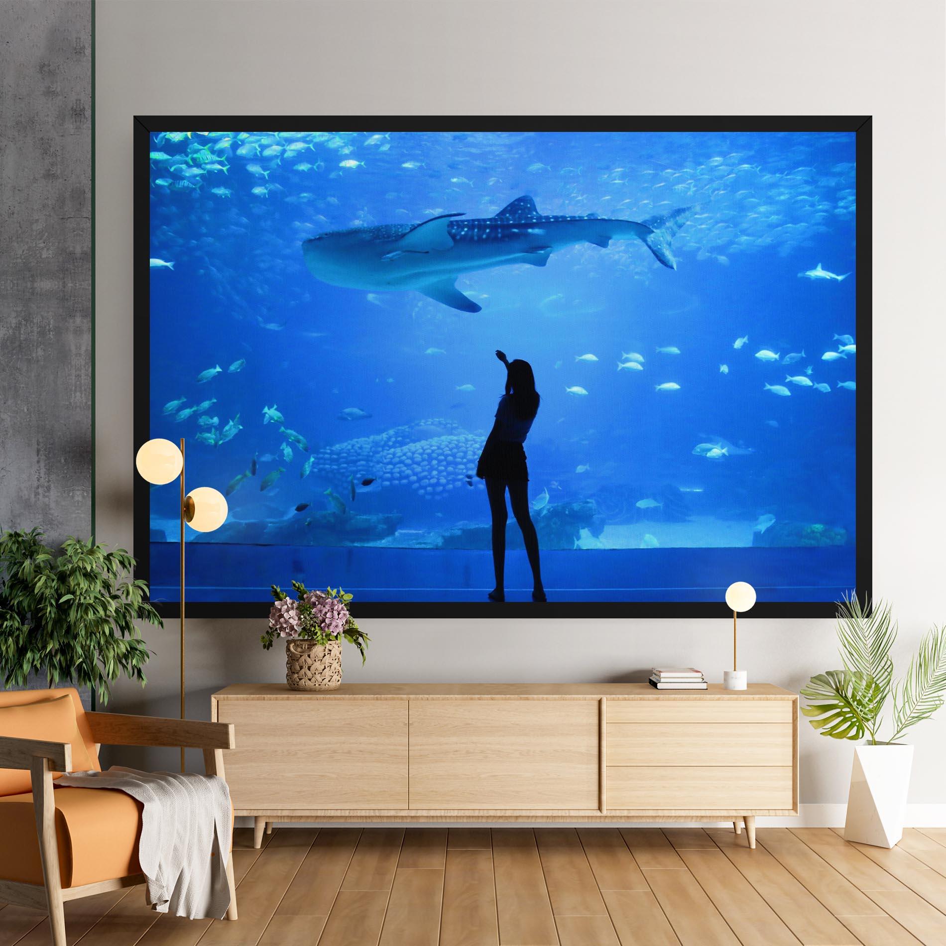 Obraz na Płótnie Aquarium Girl mockup 9
