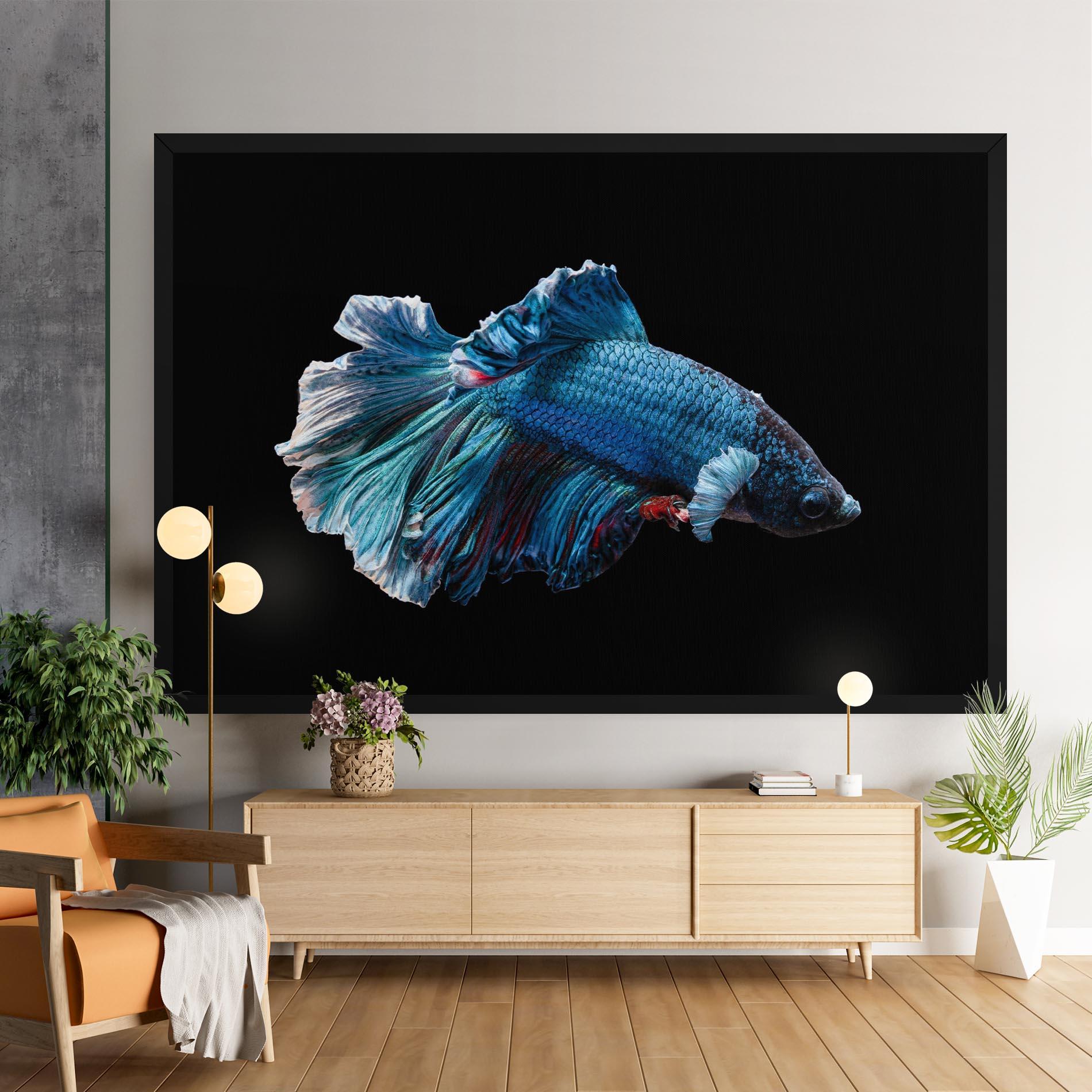 Obraz na Płótnie Blue Betta mockup 9