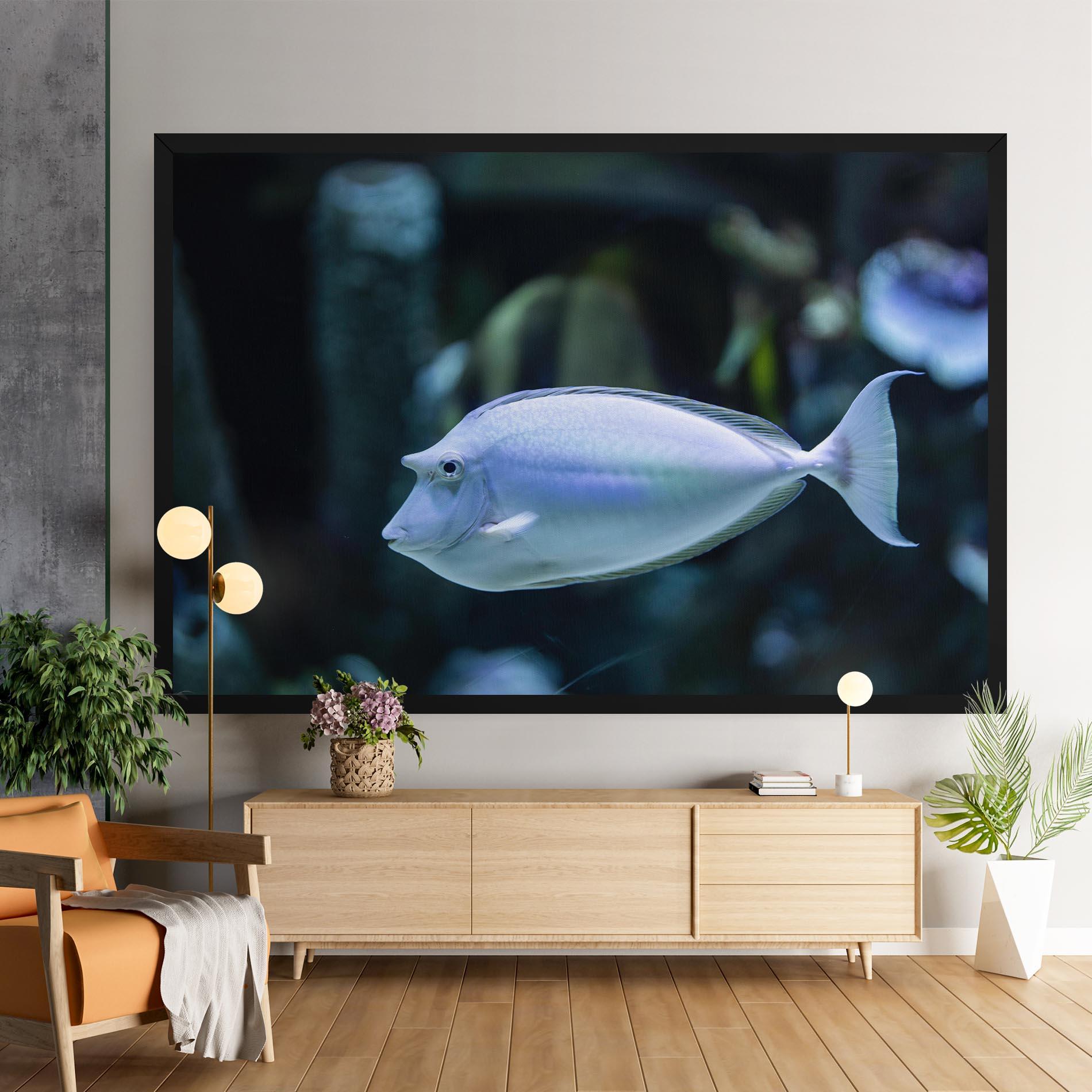 Obraz na Płótnie Funny Face Fish mockup 9