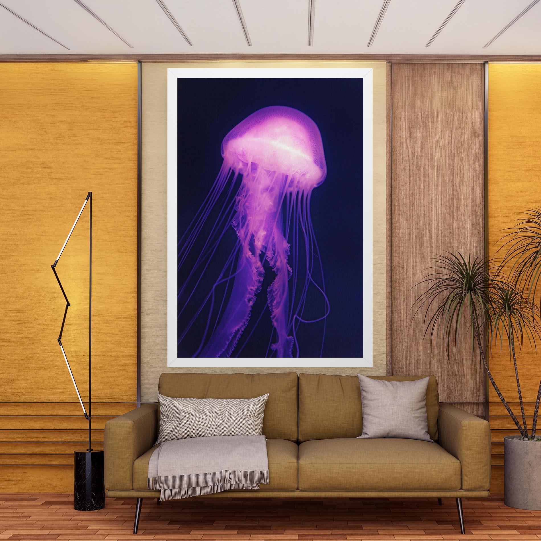 Obraz na Płótnie Light Purple Jellyfish mockup 9