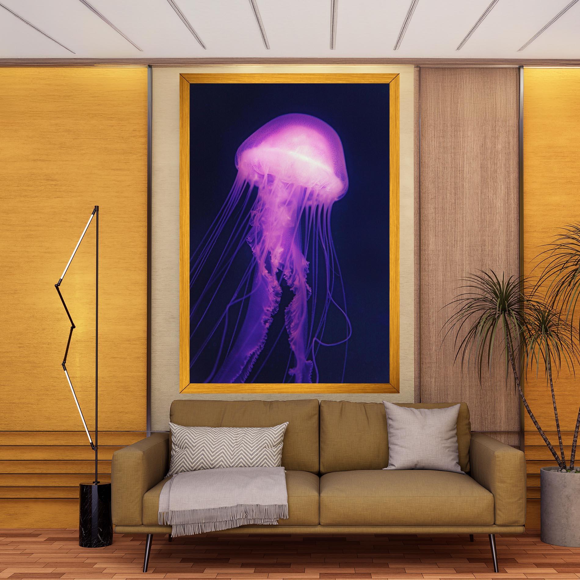 Obraz na Płótnie Light Purple Jellyfish mockup 9