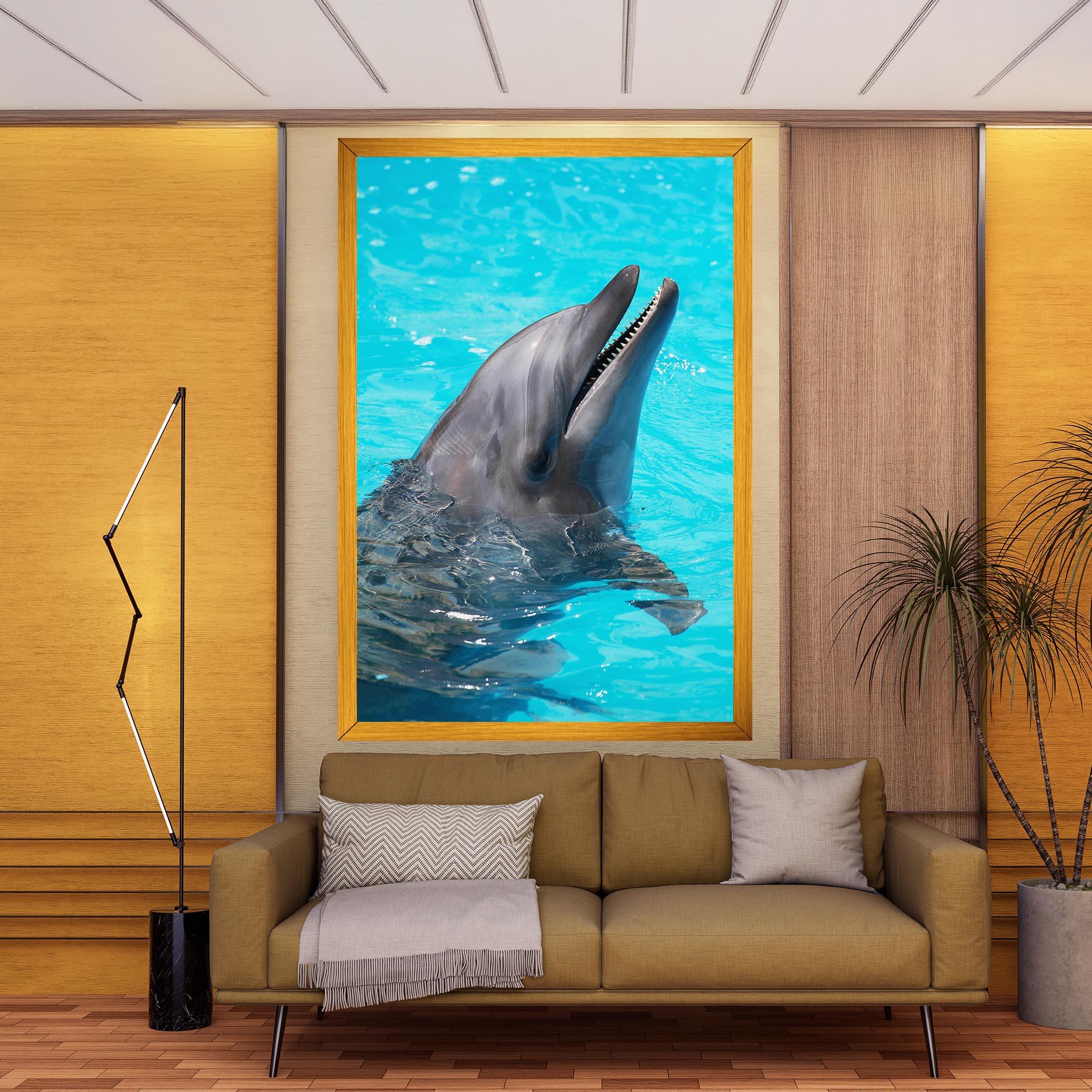 Obraz na Płótnie Trained Dolphin mockup 9