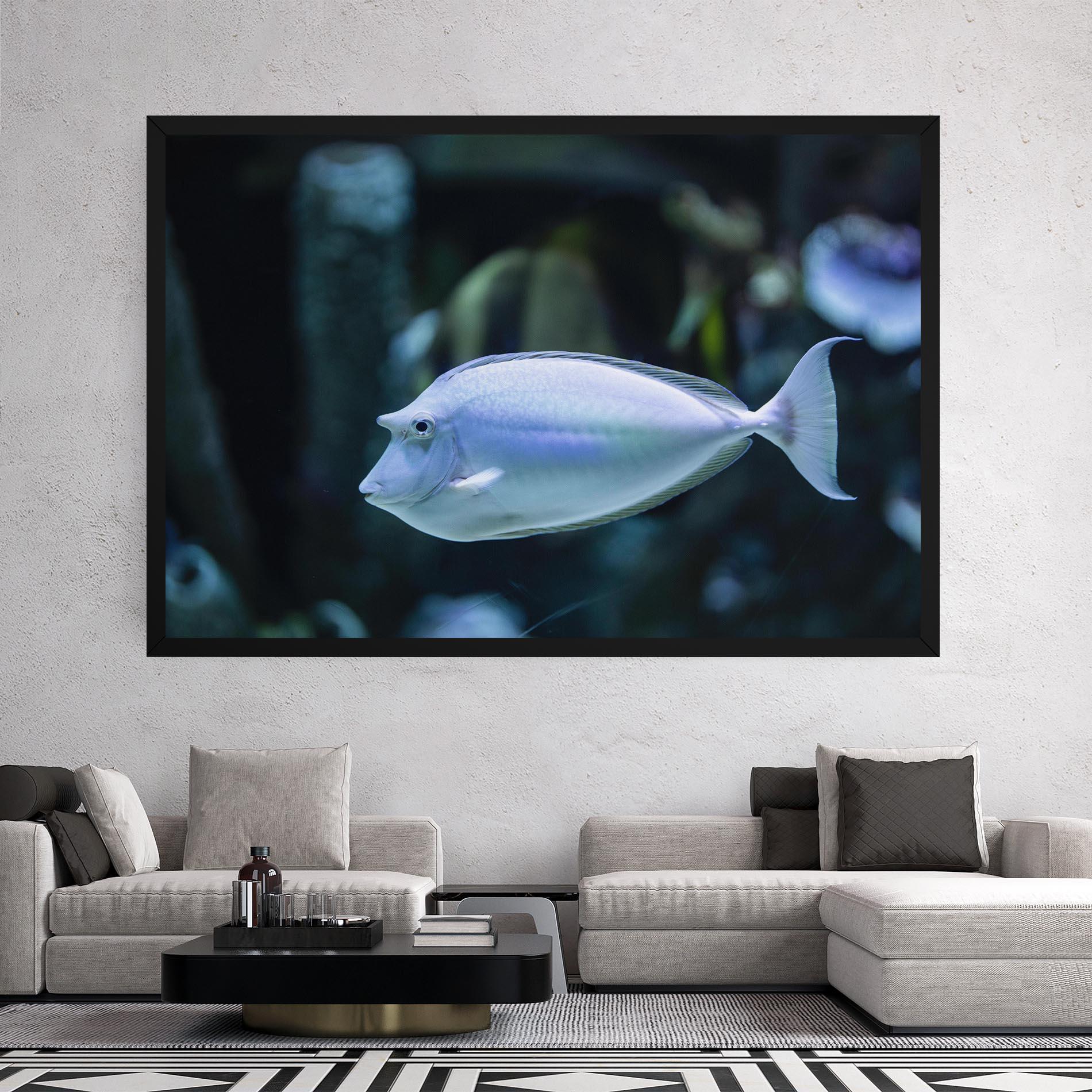 Obraz na Płótnie Funny Face Fish mockup 2