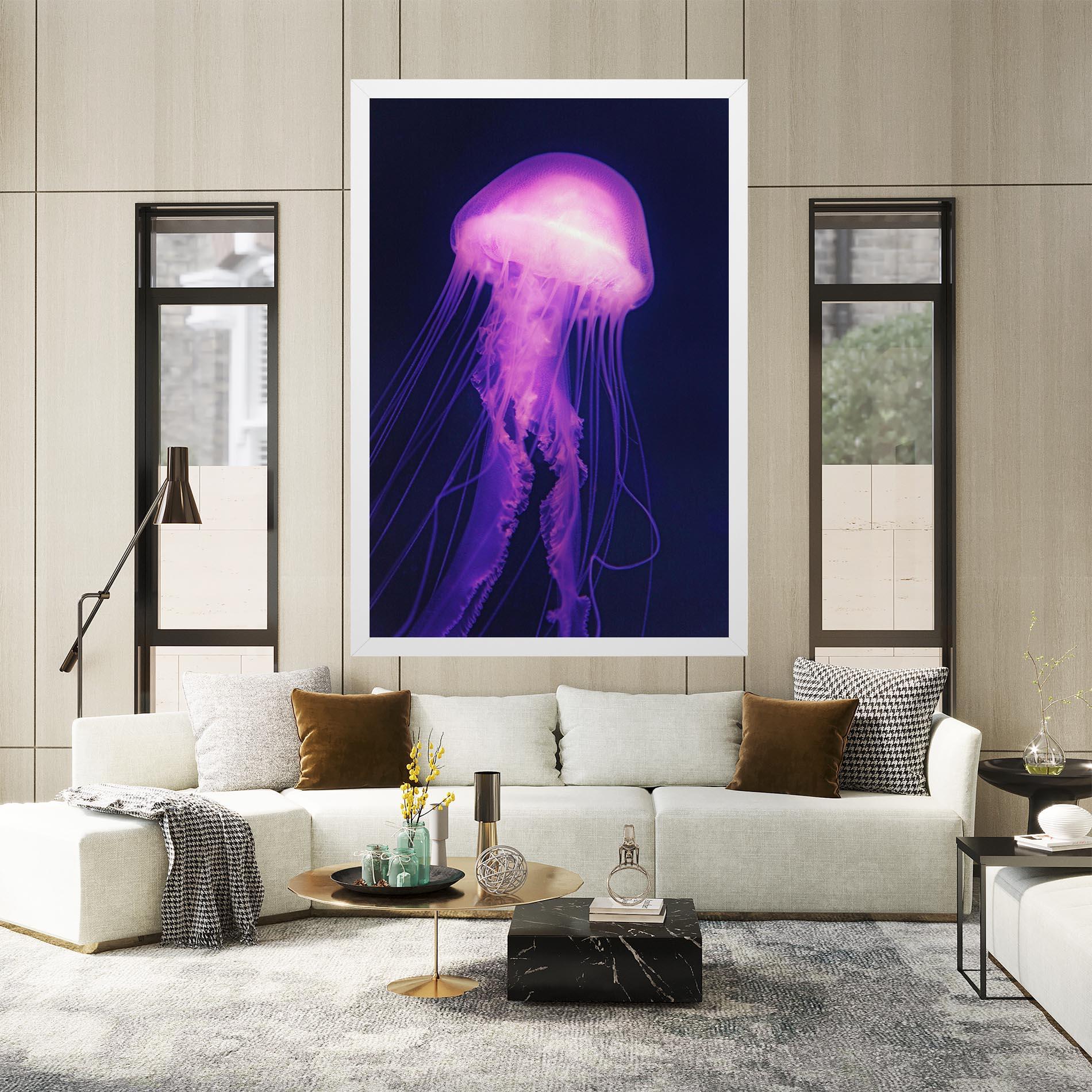 Obraz na Płótnie Light Purple Jellyfish mockup 2