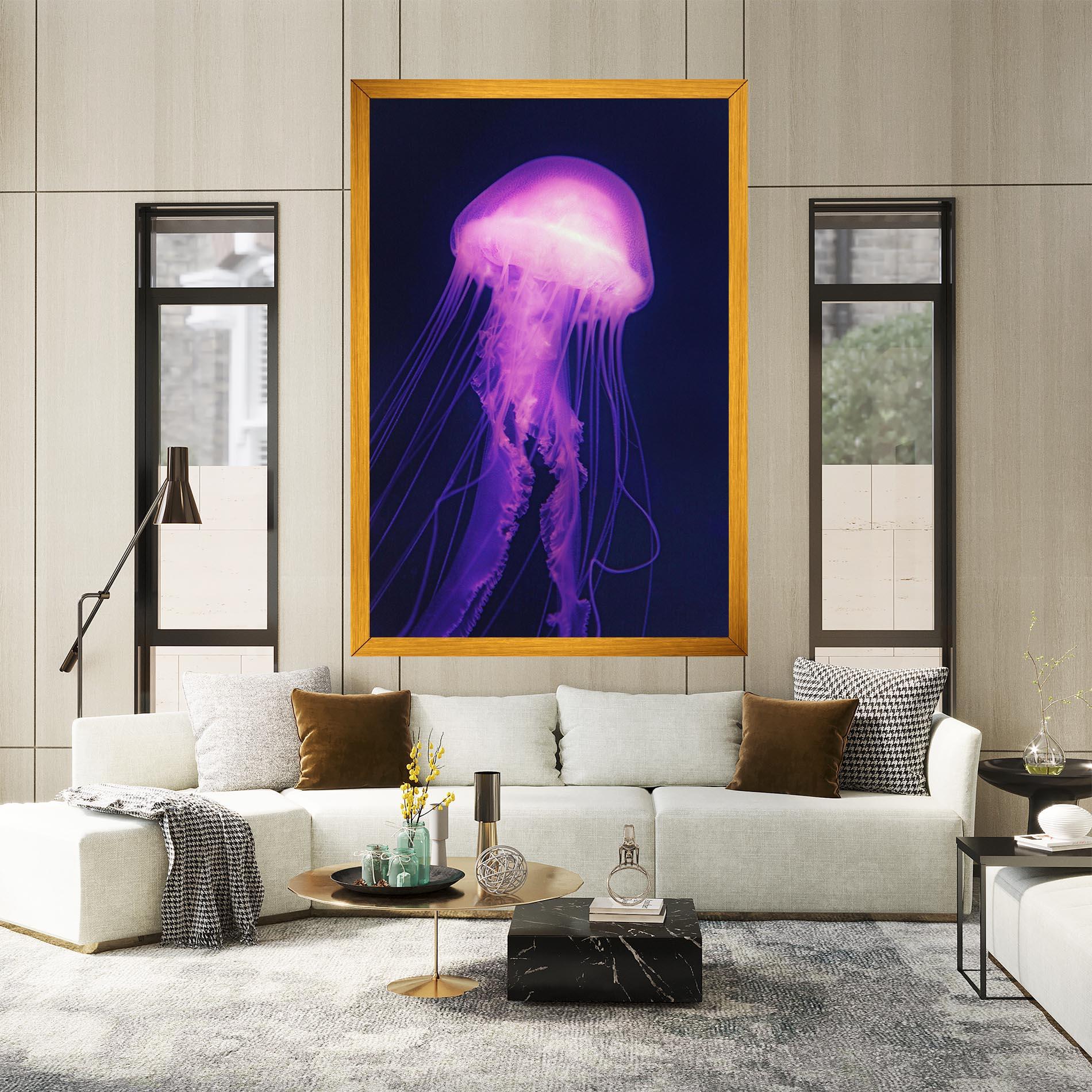 Obraz na Płótnie Light Purple Jellyfish mockup 2