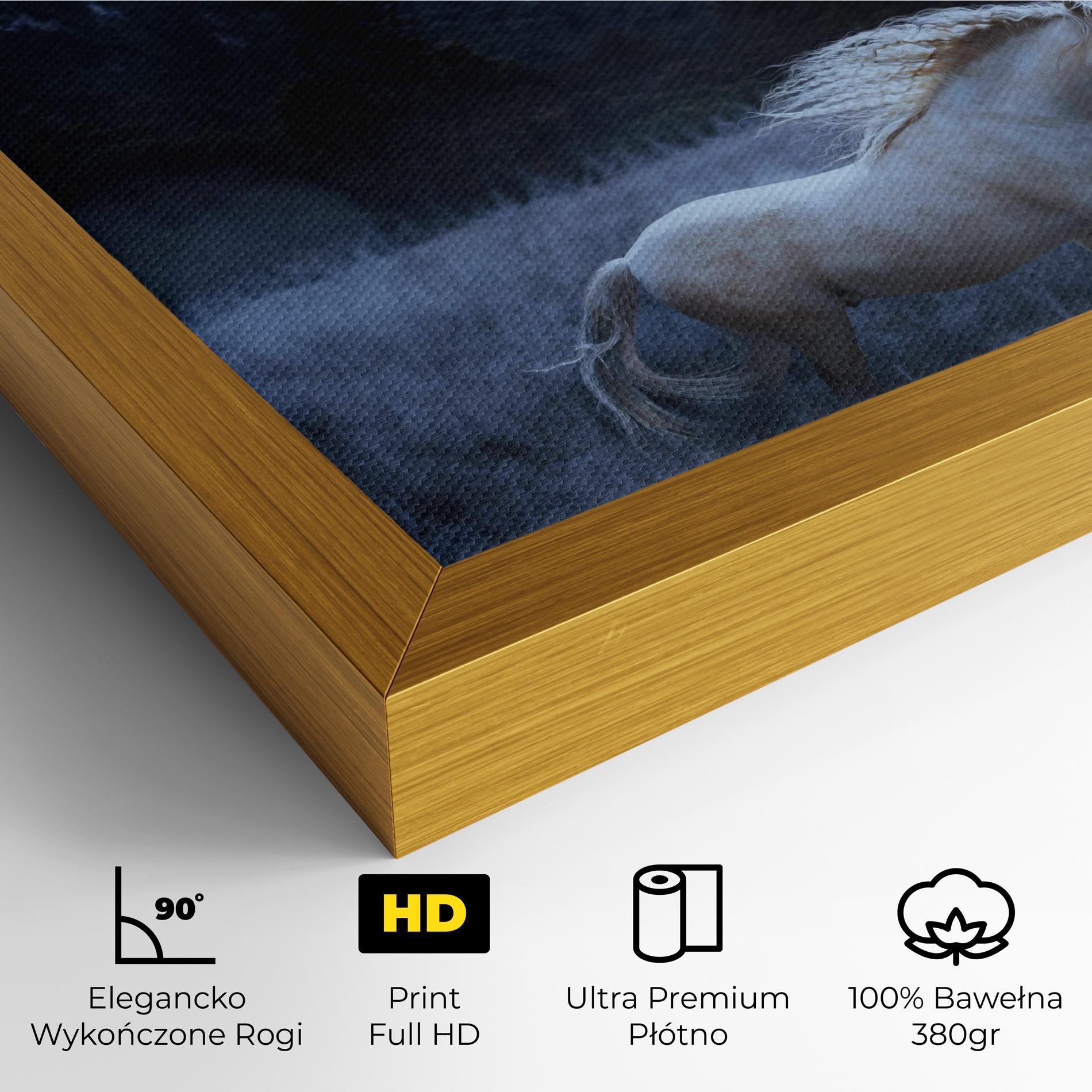 Obraz na Płótnie Blue Moon Unicorn mockup 4