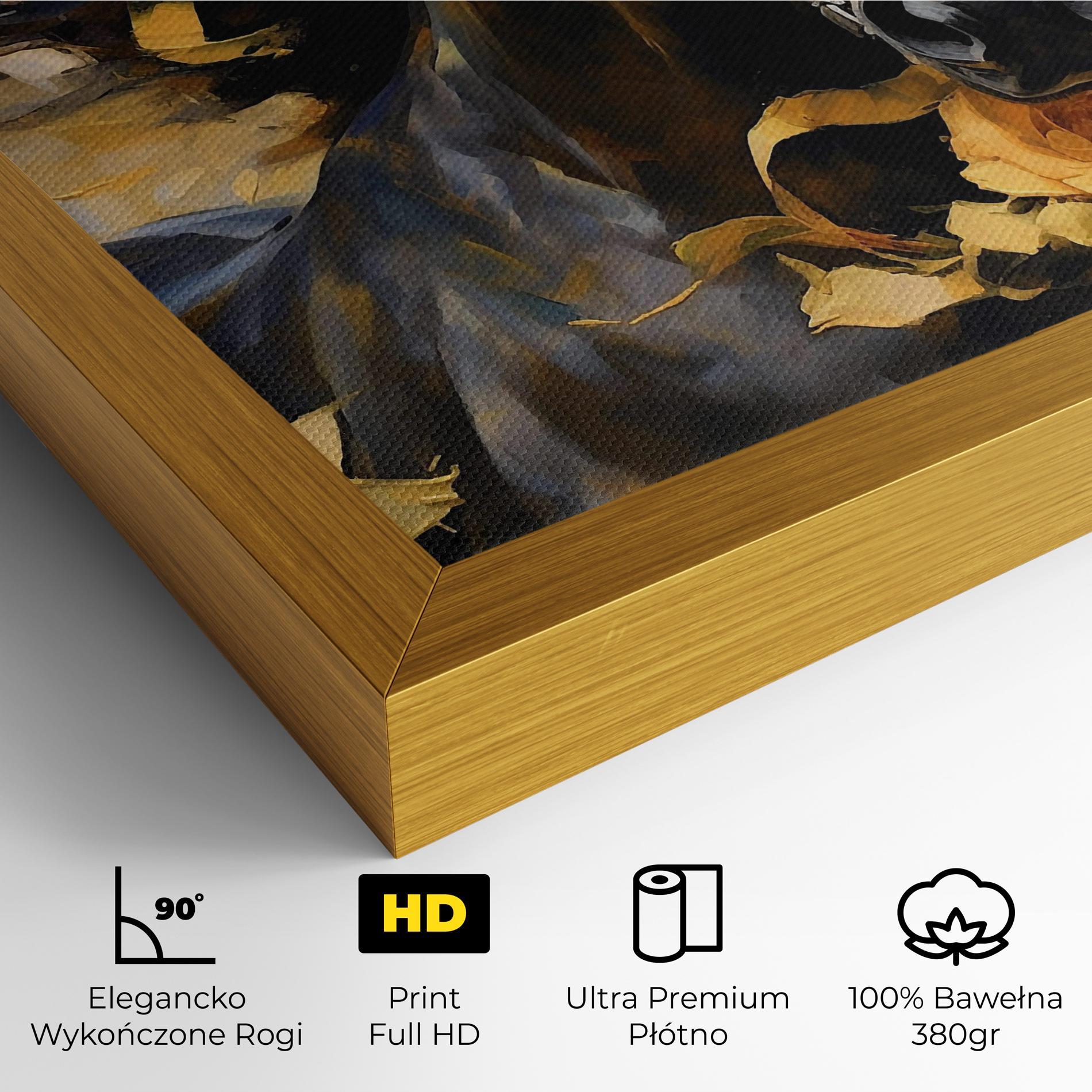 Obraz na Płótnie Yellow Roses Horse mockup 4