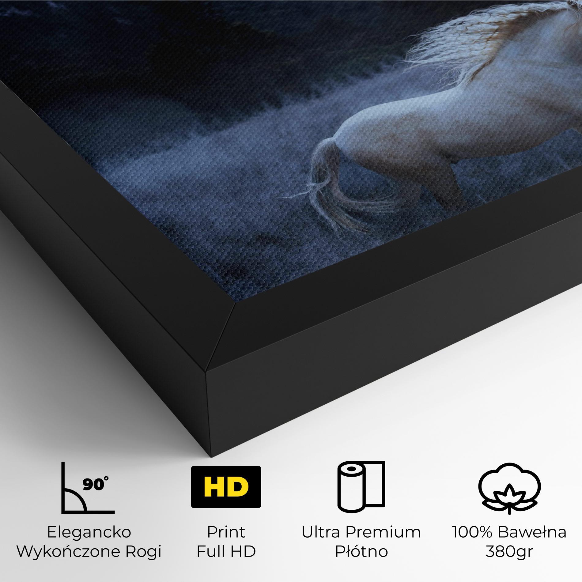 Obraz na Płótnie Blue Moon Unicorn mockup 4