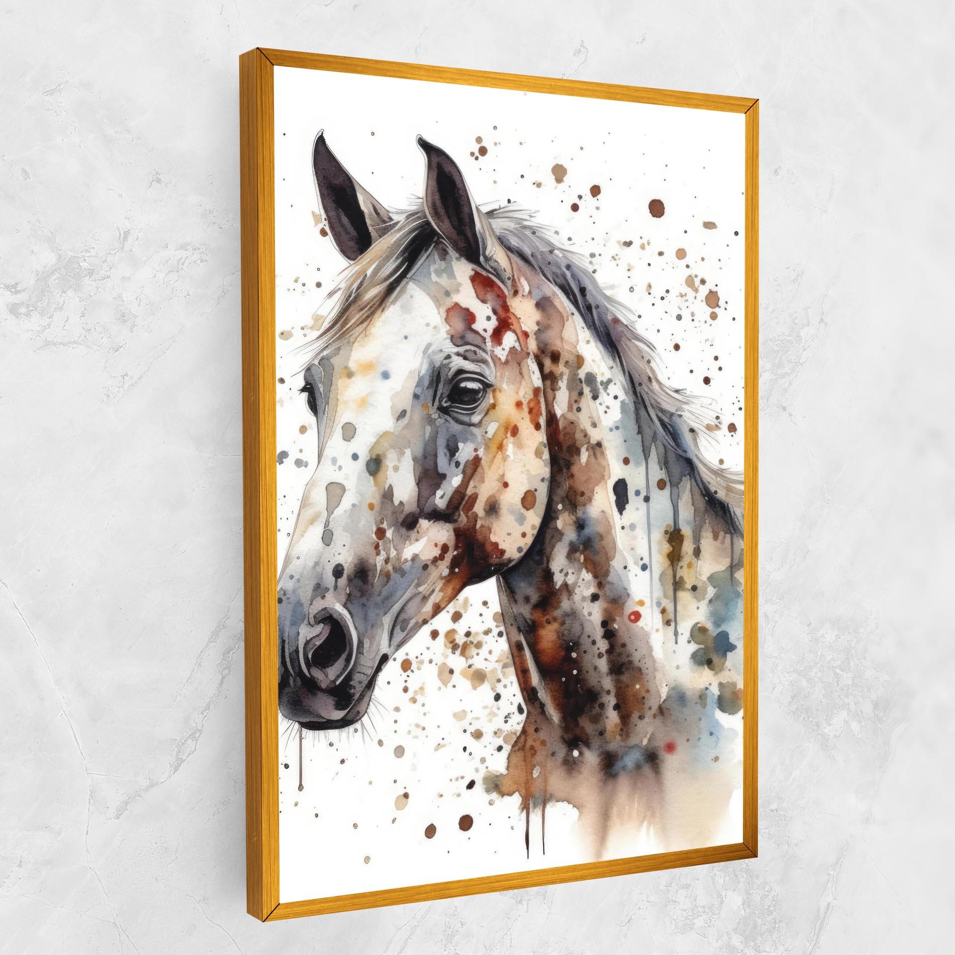 Obraz na Płótnie Watercolor Horse mockup 1