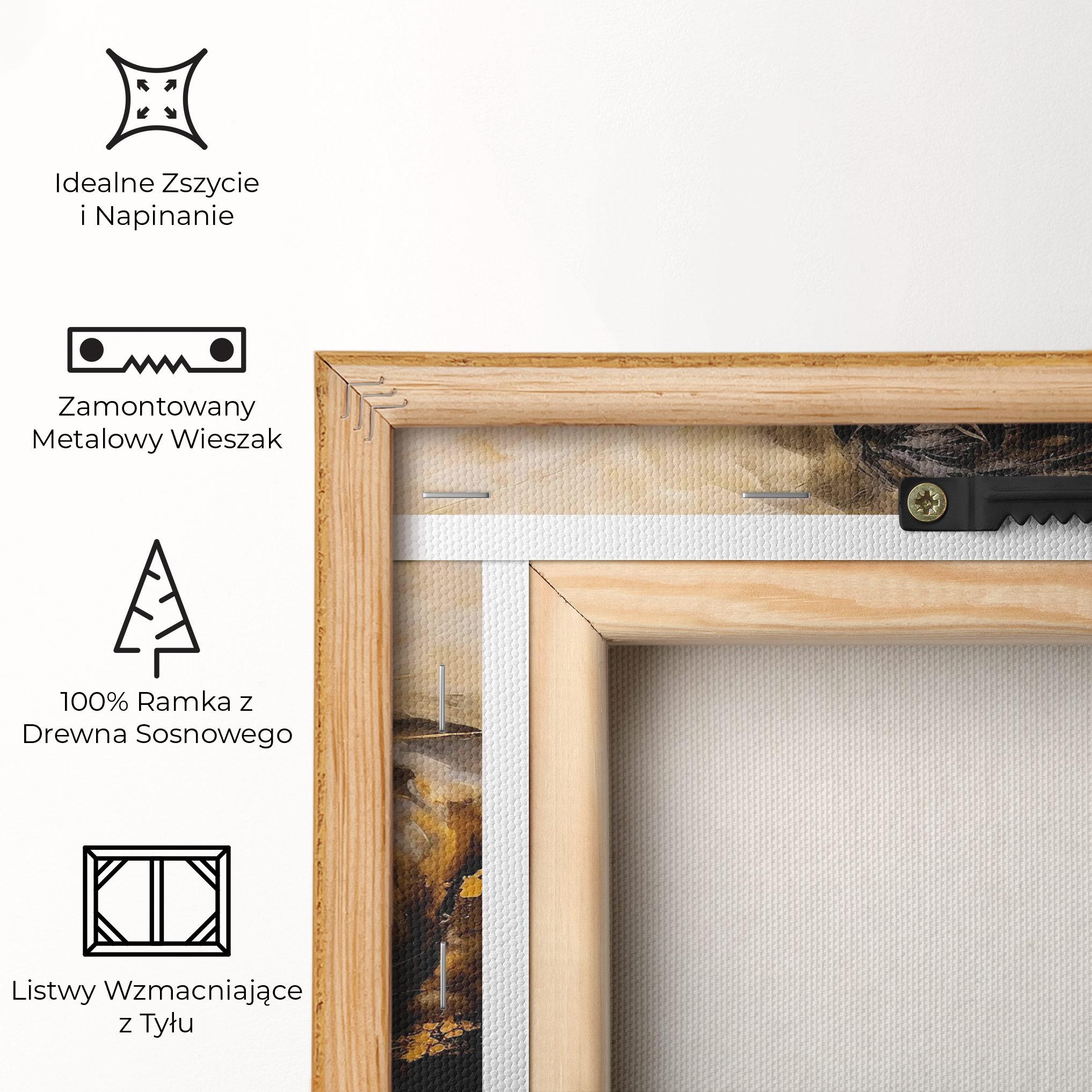 Obraz na Płótnie Gold Brown Horse mockup 5