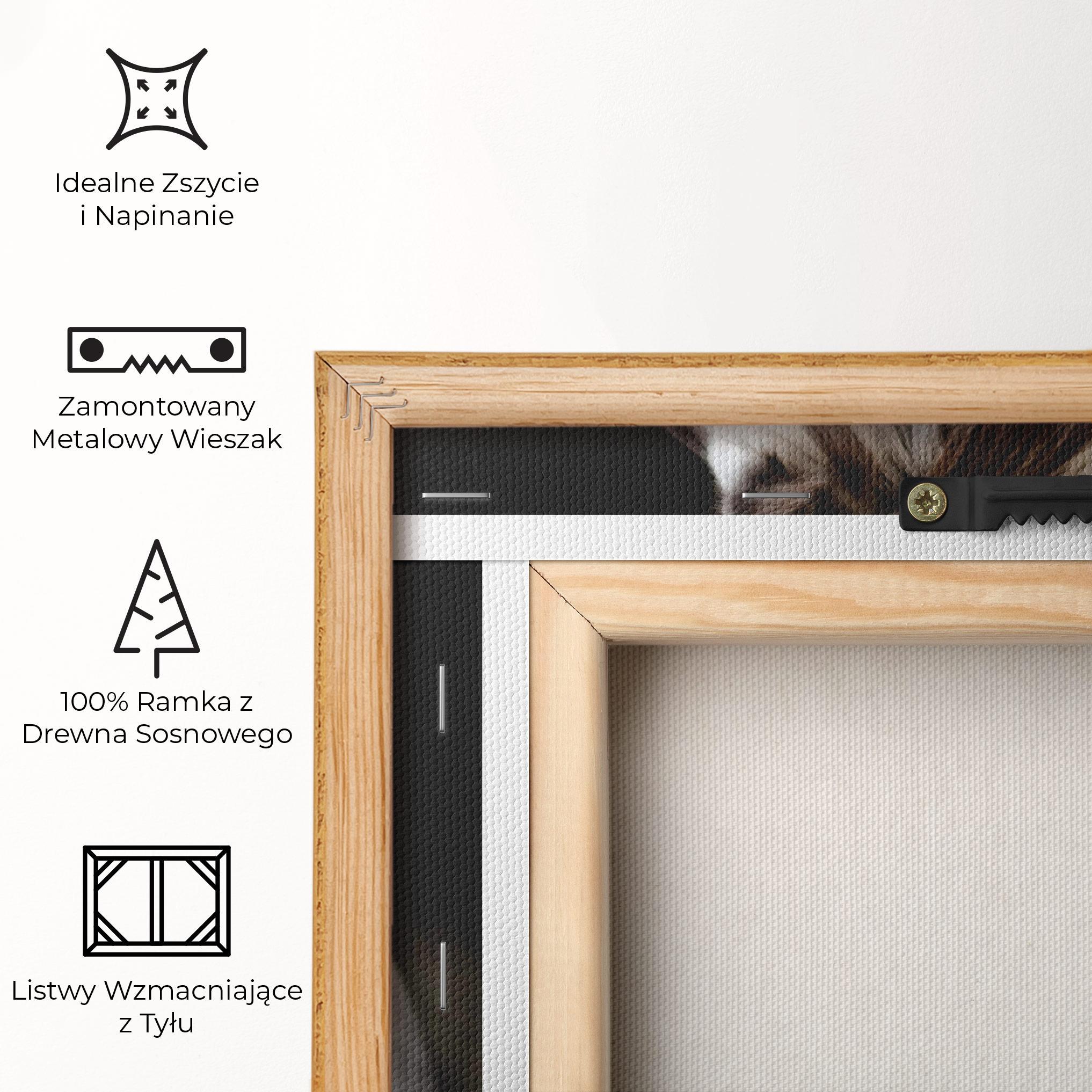 Obraz na Płótnie Grey Horse Head mockup 5