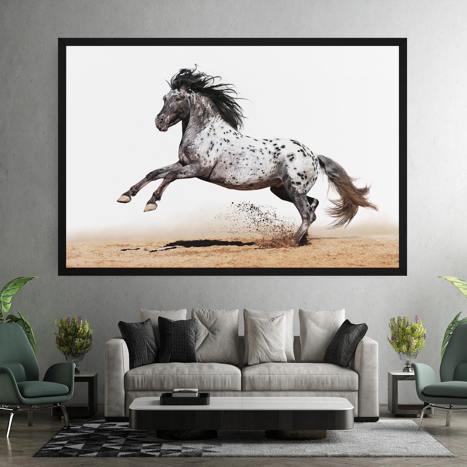 Obraz na Płótnie Appaloosa Horse Running mockup 7