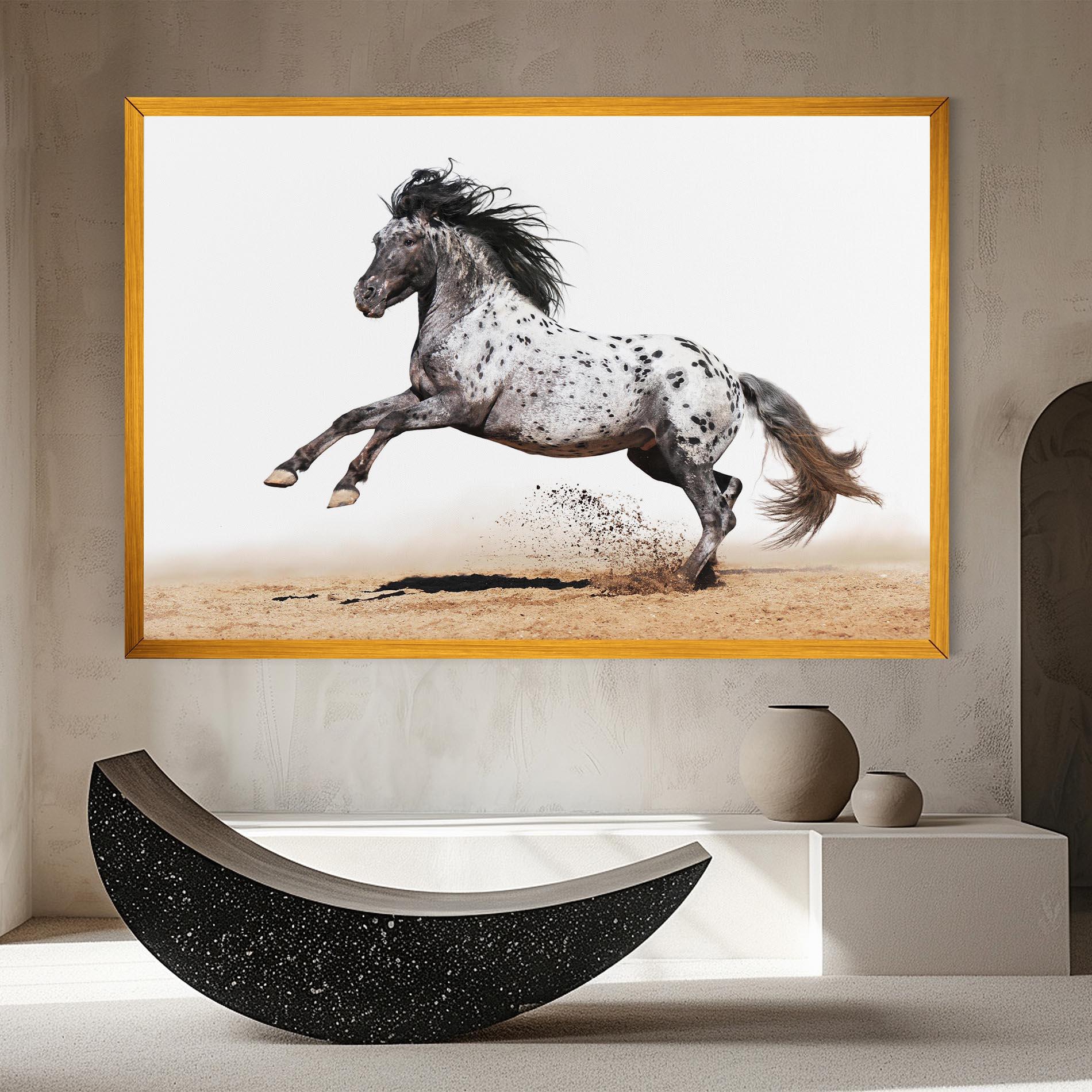 Obraz na Płótnie Appaloosa Horse Running mockup 8
