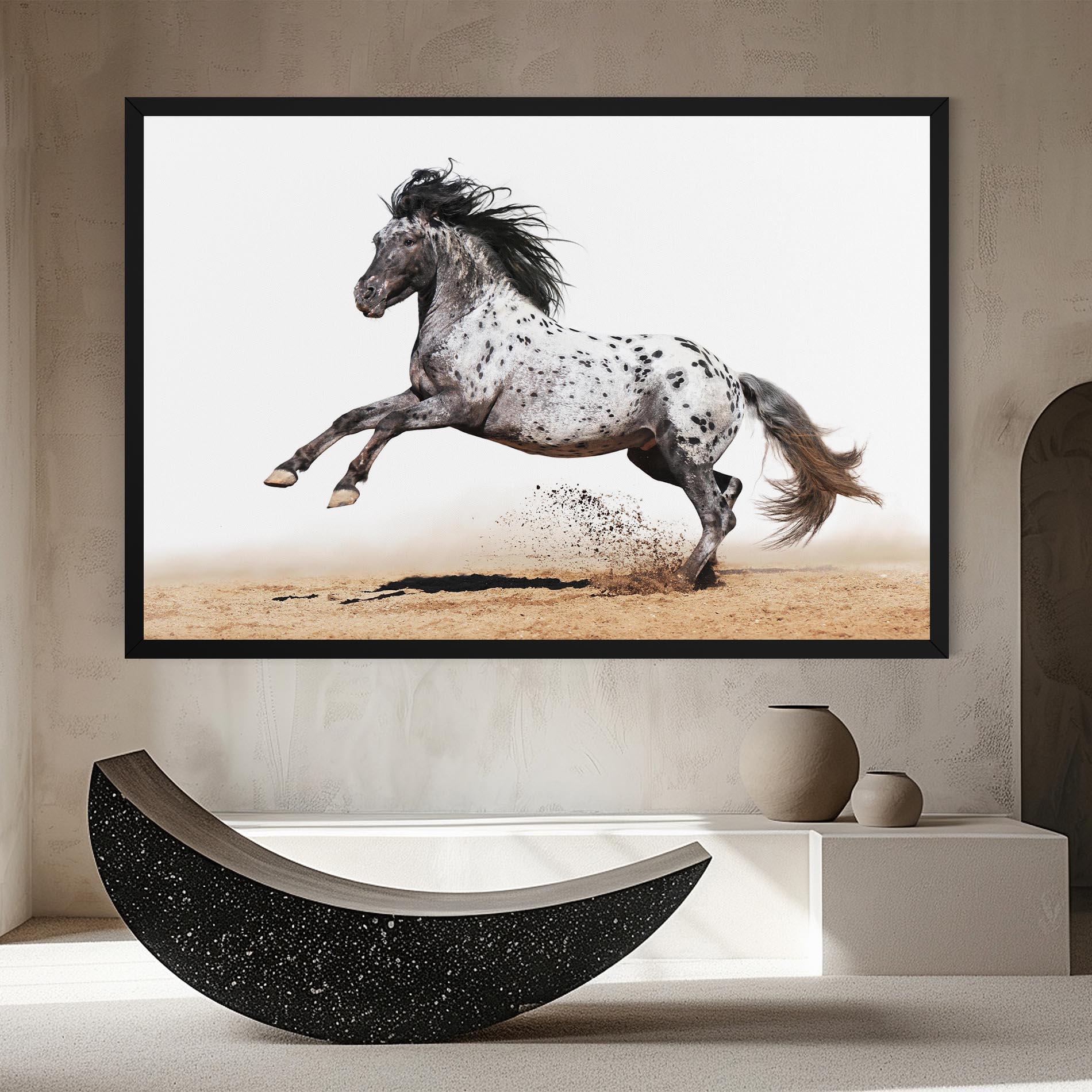 Obraz na Płótnie Appaloosa Horse Running mockup 8