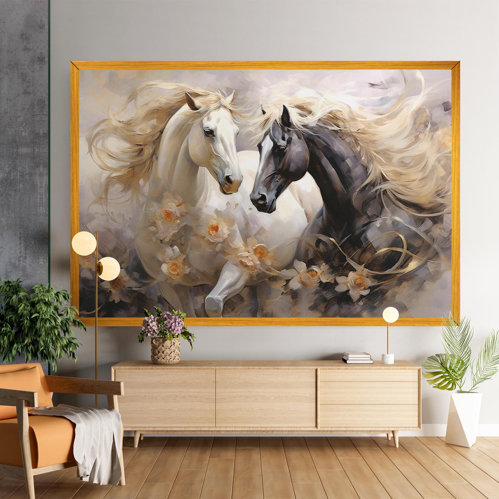 Black And White Horses mockup 9