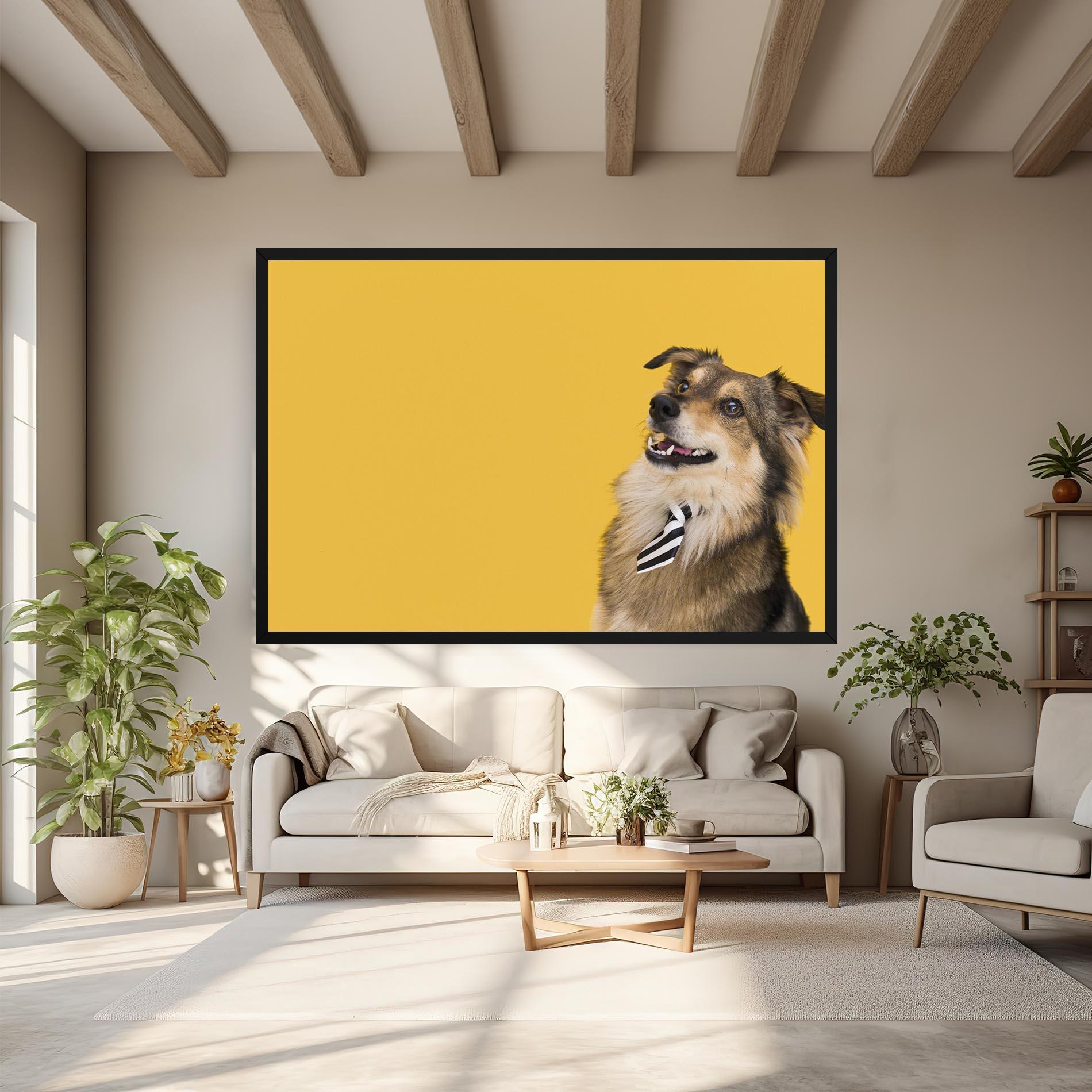 Obraz na Płótnie Cute Smiling Dog mockup 6