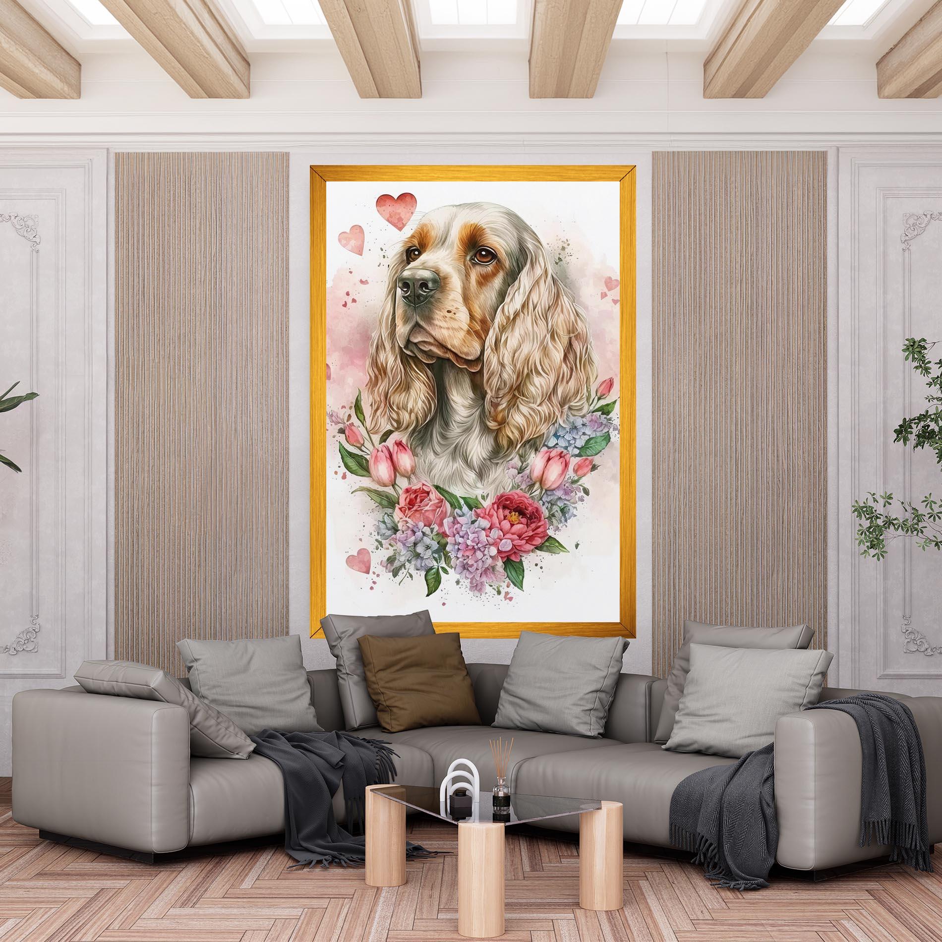 Obraz na Płótnie Cute Little Cocker mockup 6