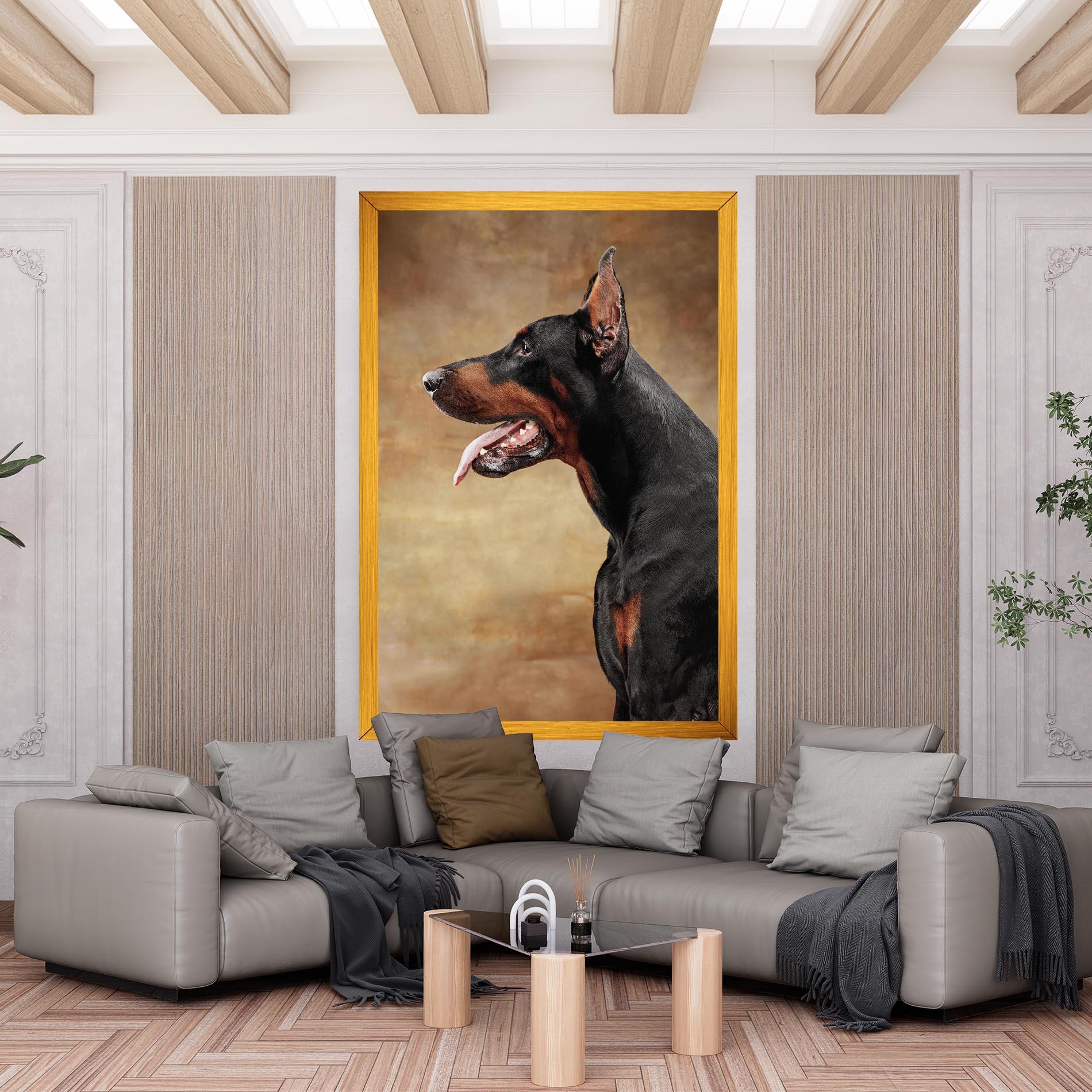 Obraz na Płótnie Doberman Pinscher mockup 6
