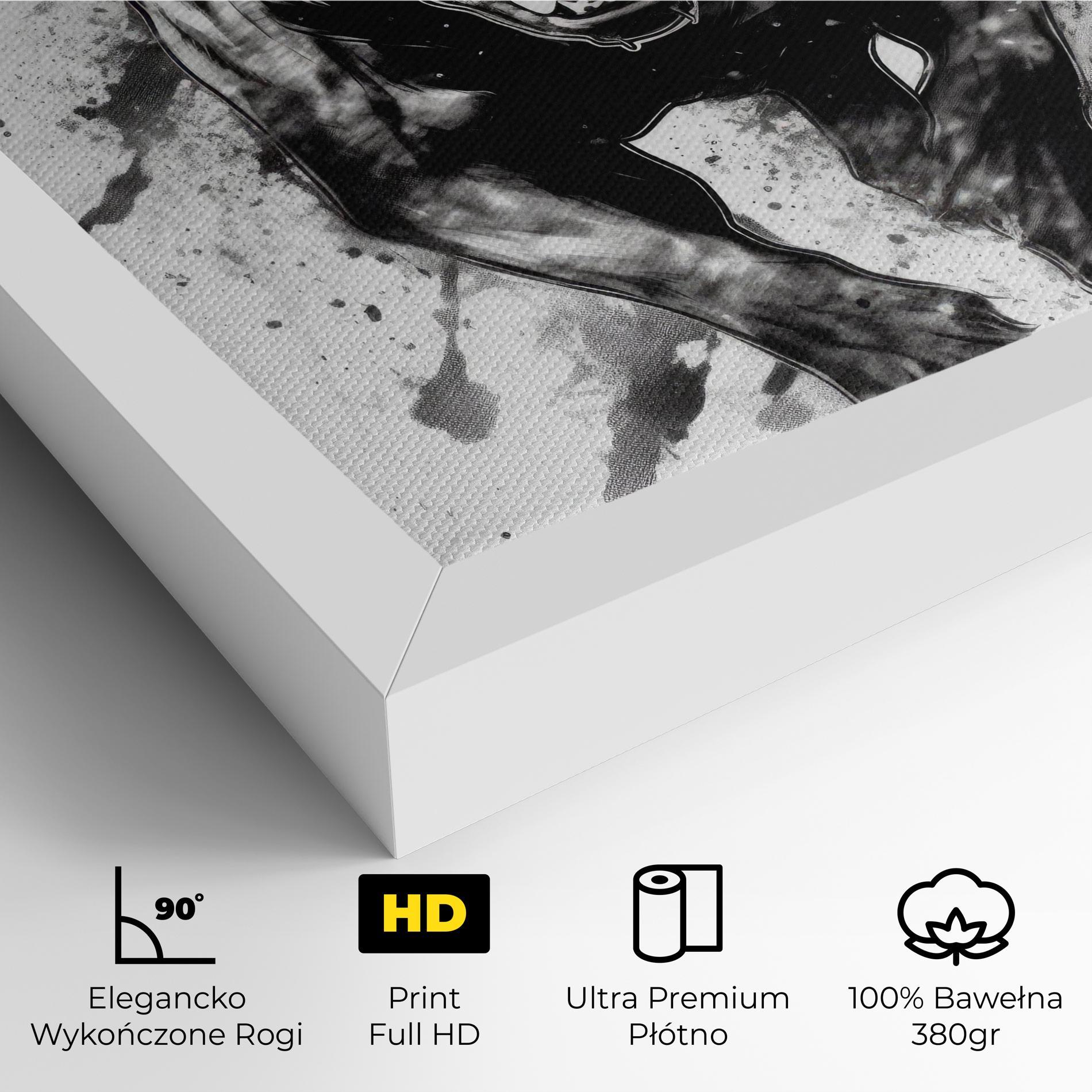 Obraz na Płótnie Angry Dog Jump mockup 4