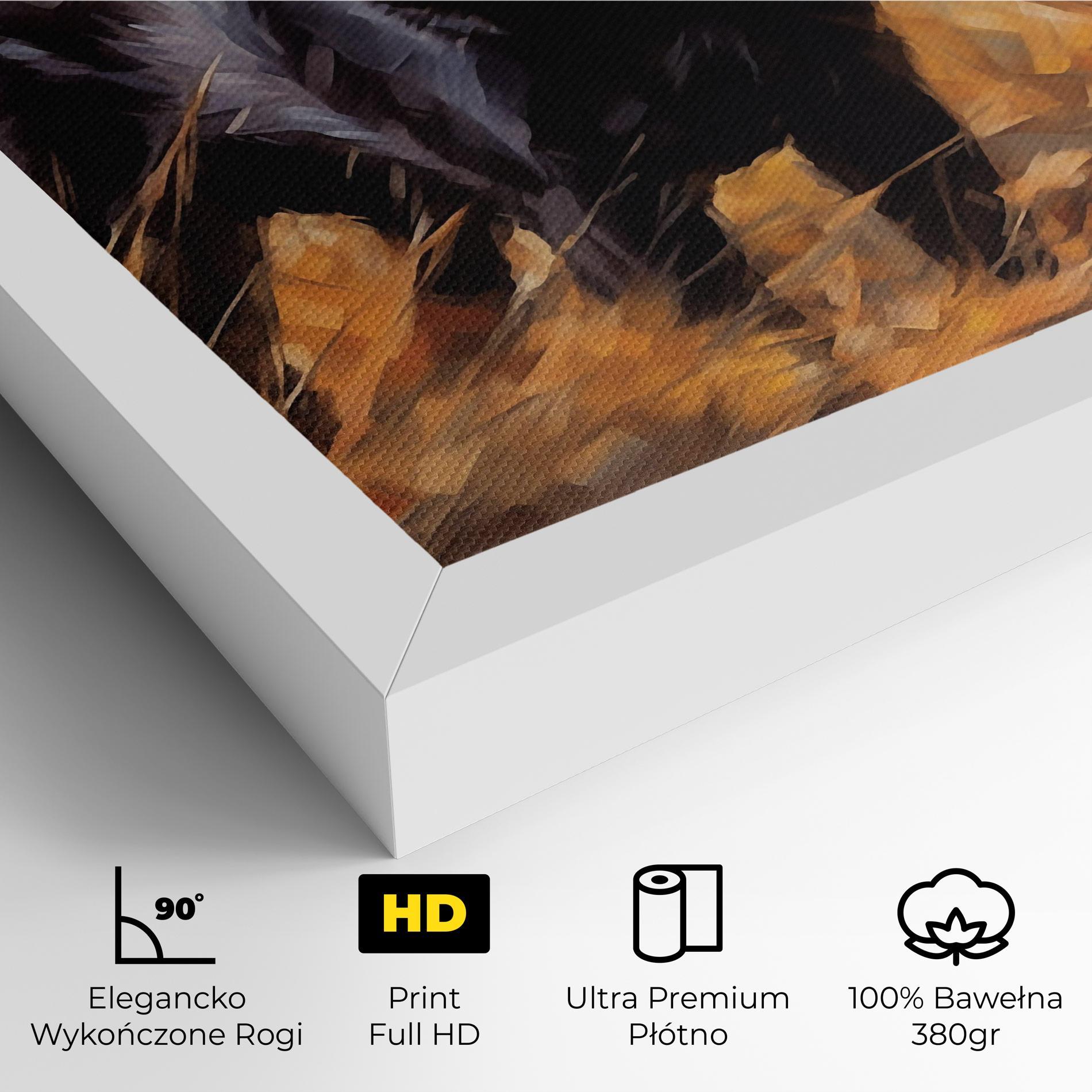 Obraz na Płótnie Black Pretty Dog mockup 4