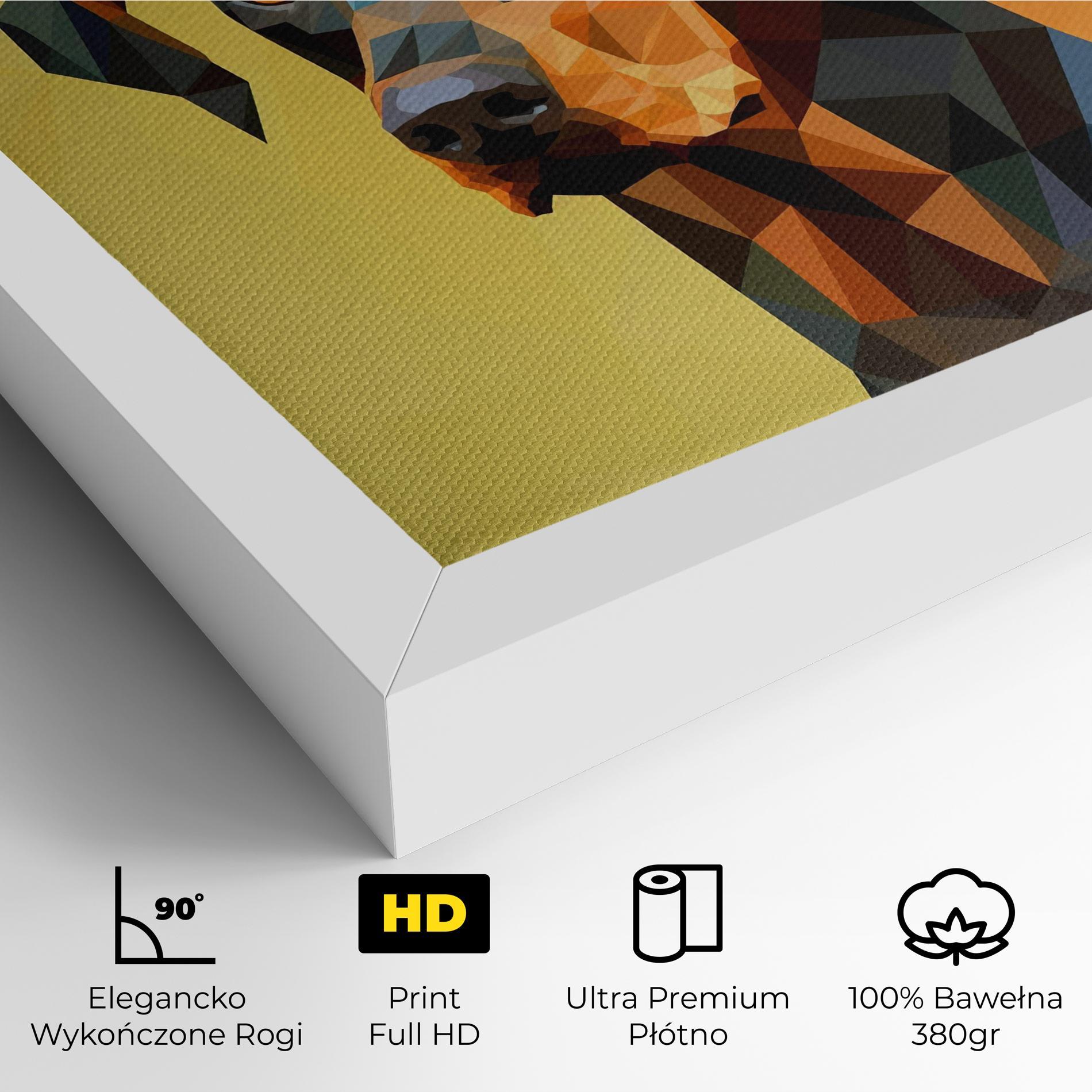 Obraz na Płótnie Digital Art Dog mockup 4