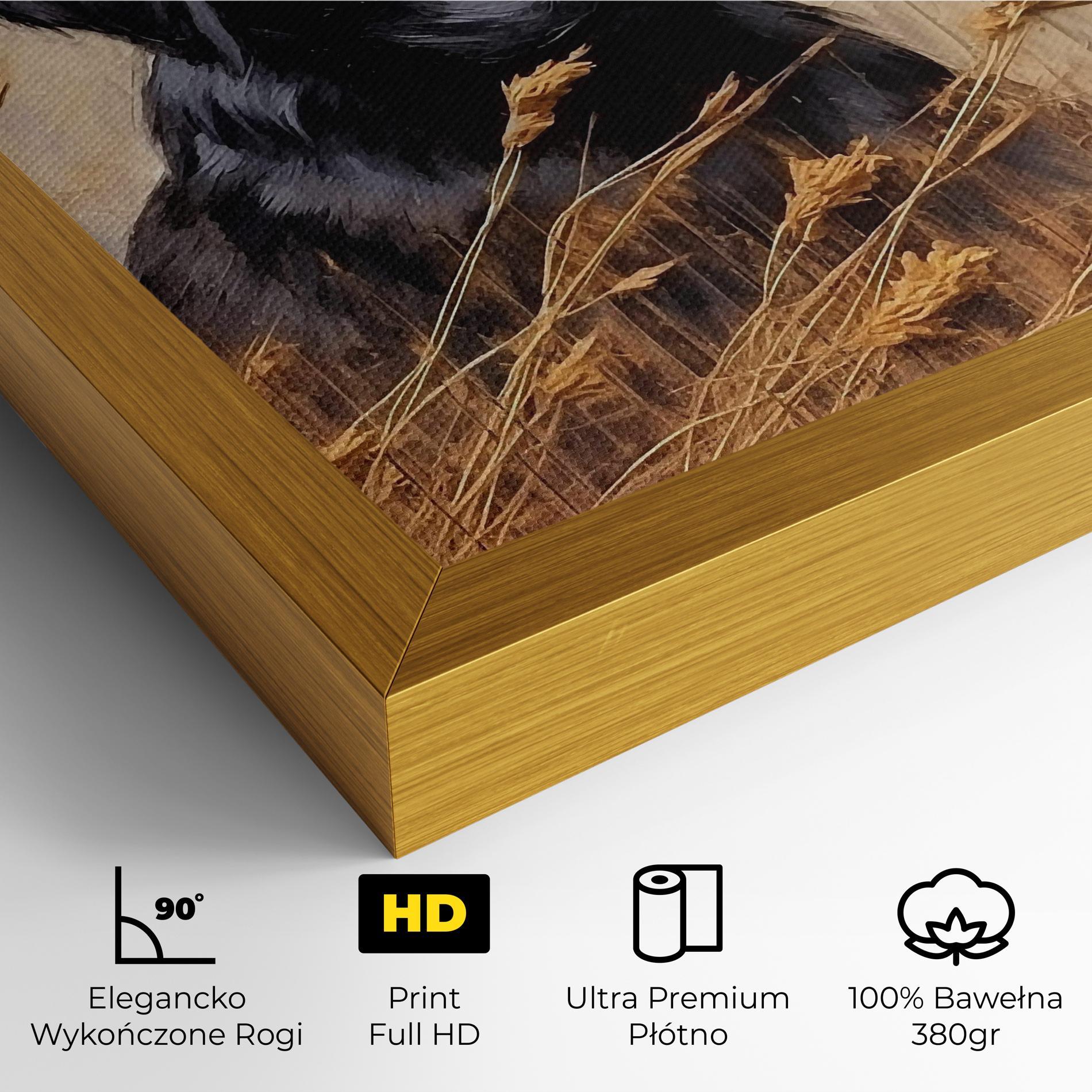 Obraz na Płótnie Black Dog Art mockup 4