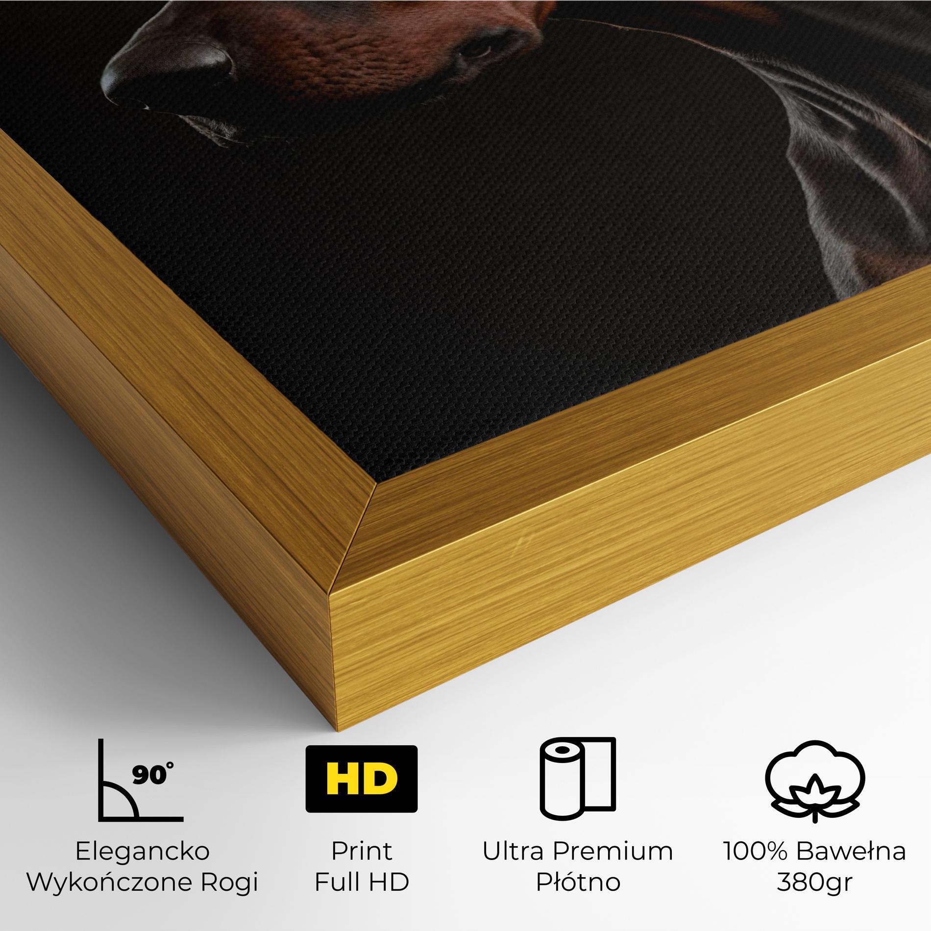 Obraz na Płótnie Doberman Dog Portrait mockup 4