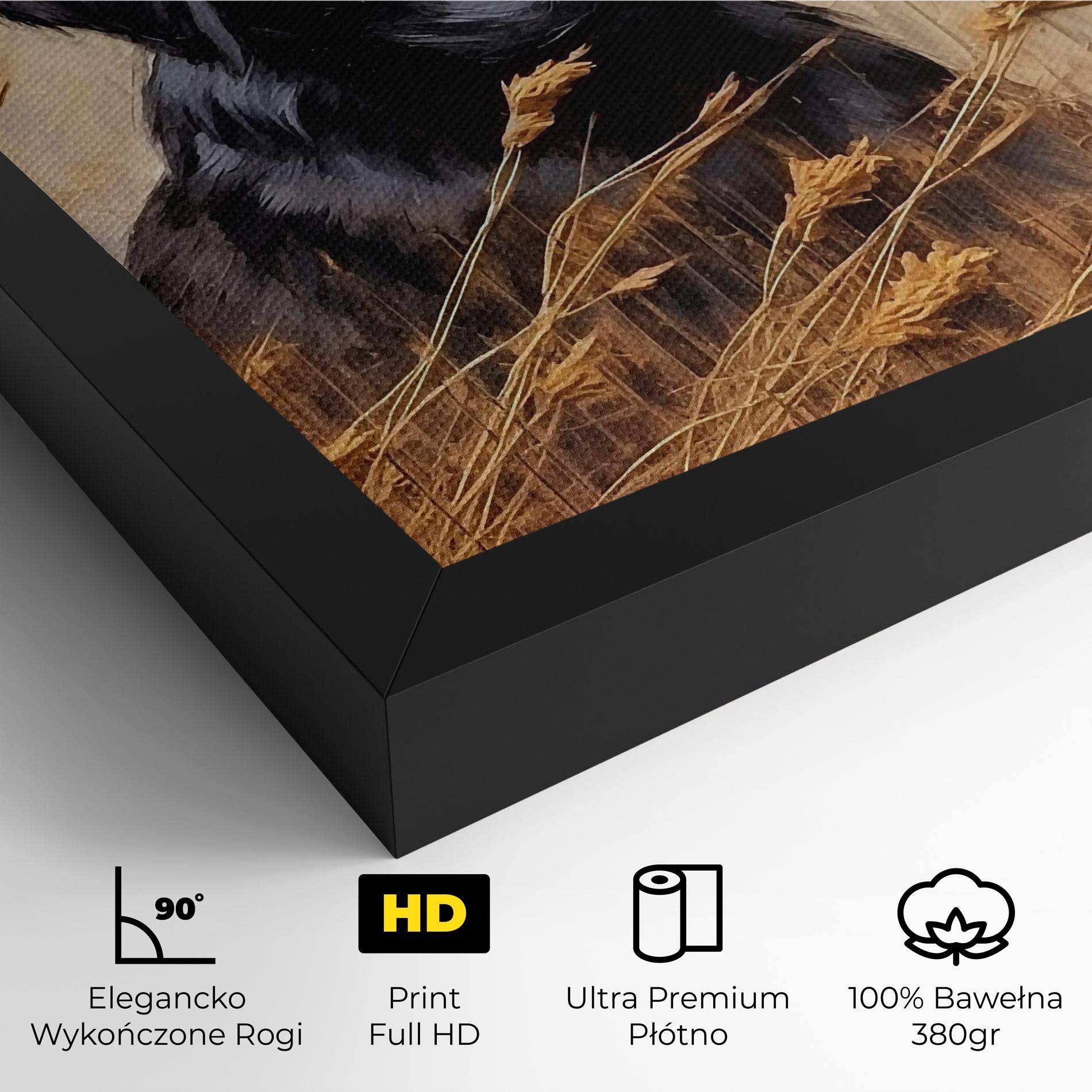 Obraz na Płótnie Black Dog Art mockup 4